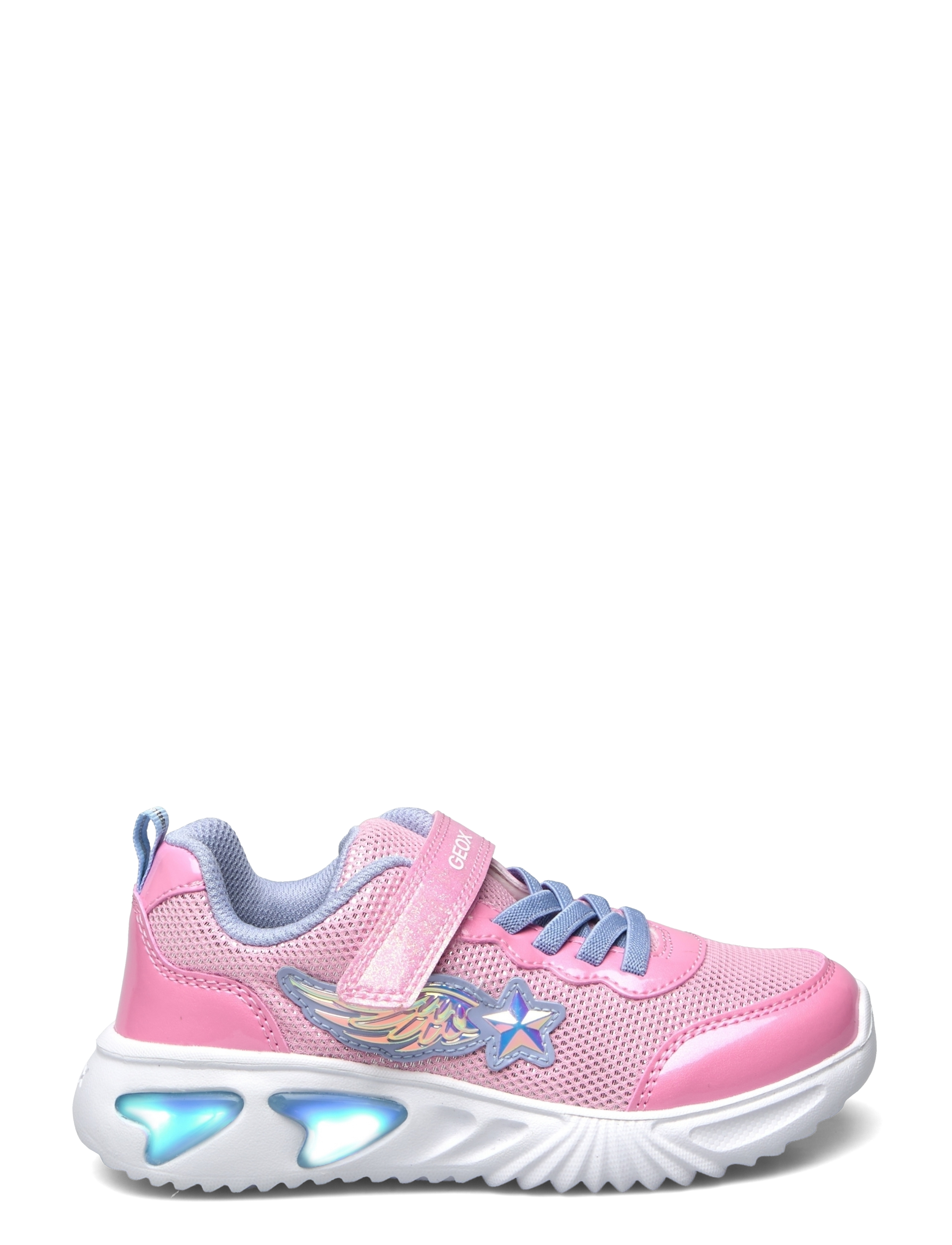 GEOX - J ASSISTER GIRL B - sneakers med lys - pink/lt sky - 1