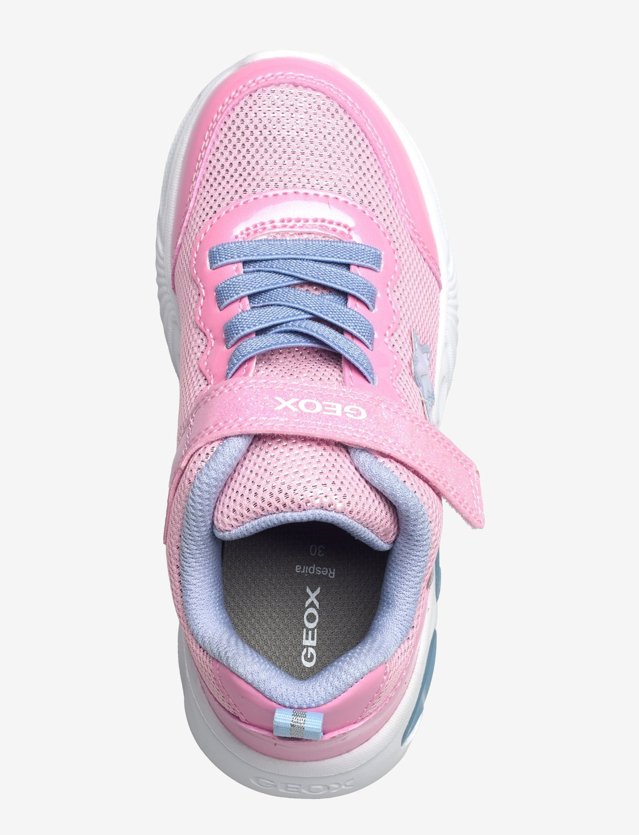GEOX - J ASSISTER GIRL B - blinkande sneakers - pink/lt sky - 4