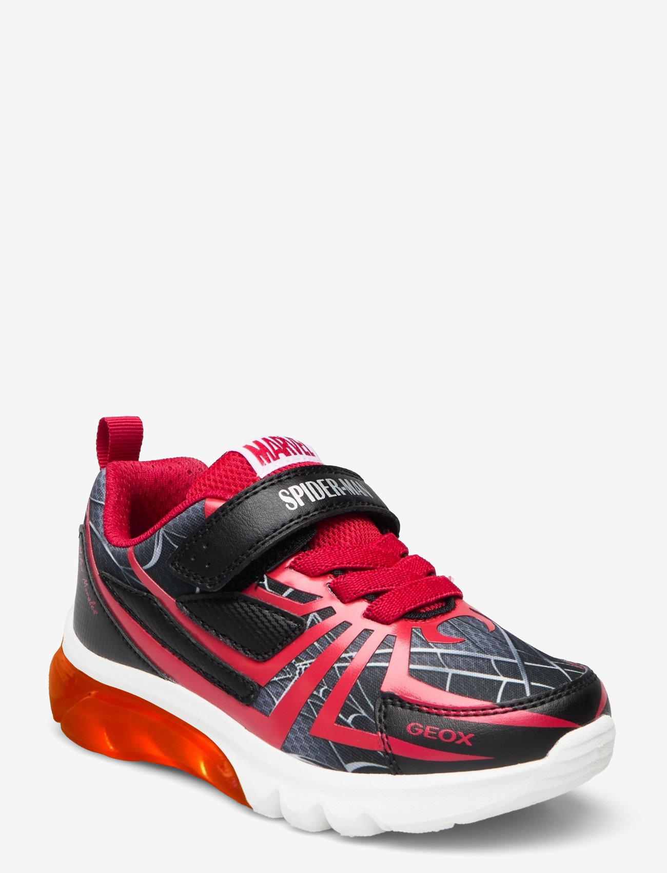 GEOX - J CIBERDRON BOY G - blinkande sneakers - black red - 0