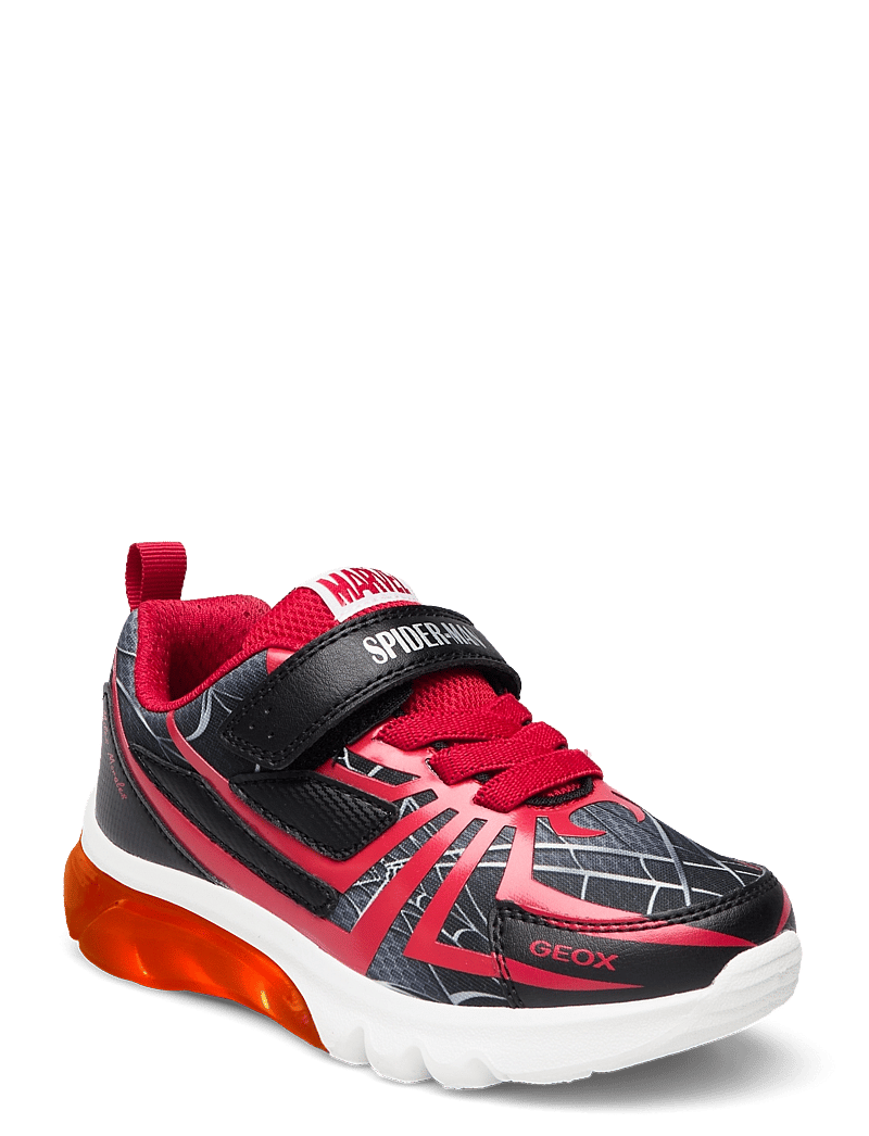 GEOX - J CIBERDRON BOY G - blinkande sneakers - black red - 0