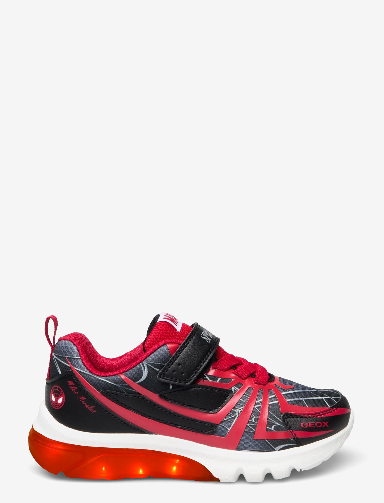 GEOX - J CIBERDRON BOY G - blinkande sneakers - black red - 1
