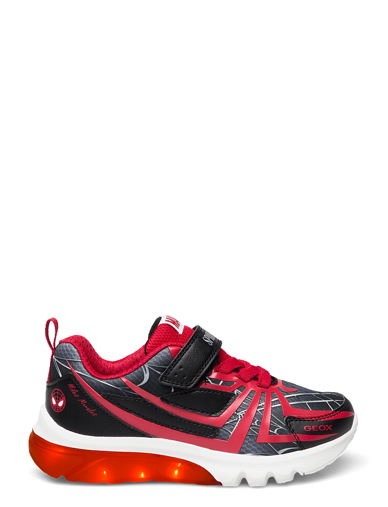 GEOX - J CIBERDRON BOY G - blinkande sneakers - black red - 1