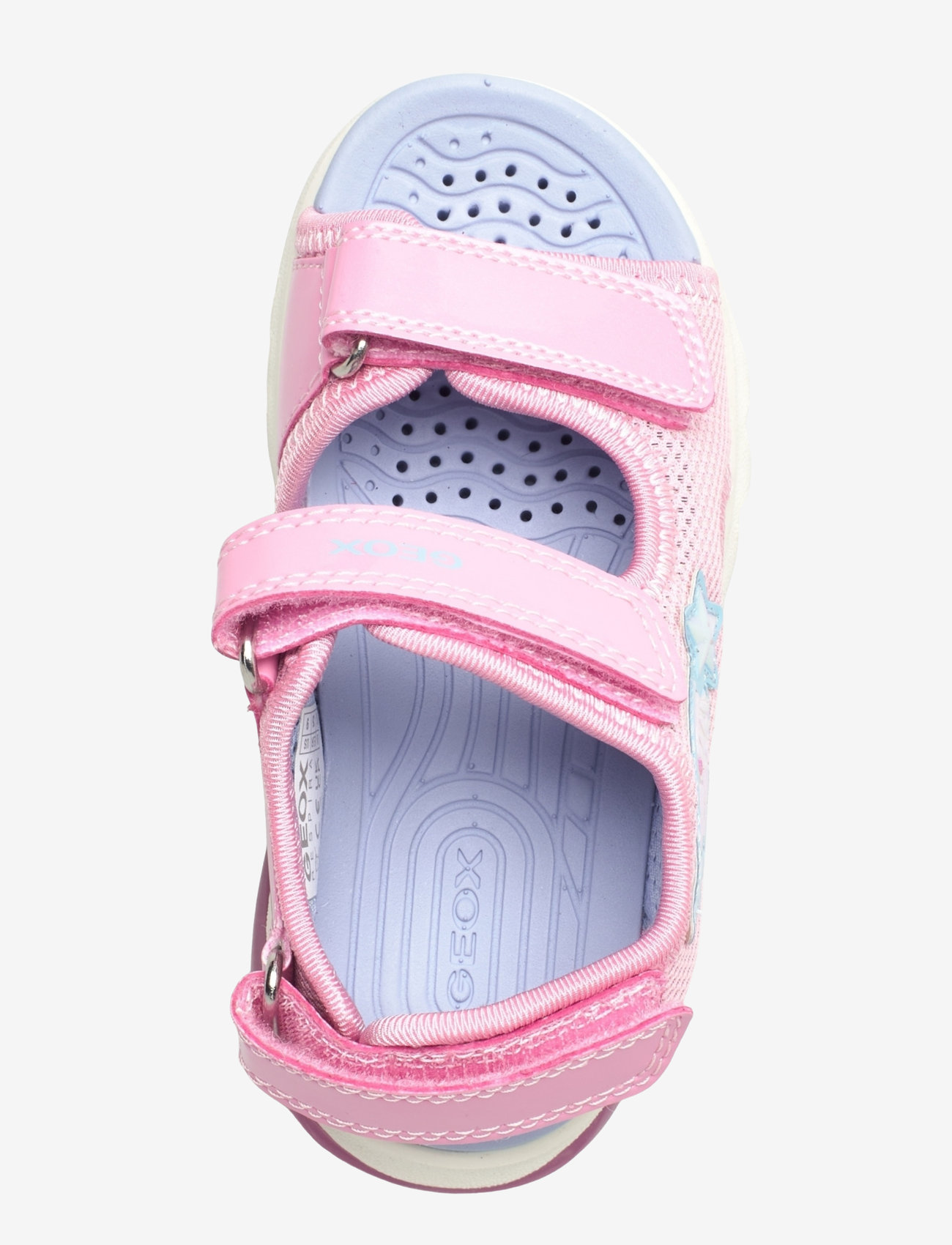 GEOX - J SANDAL CIBERDRON G - sandals - pink/ltblu - 3