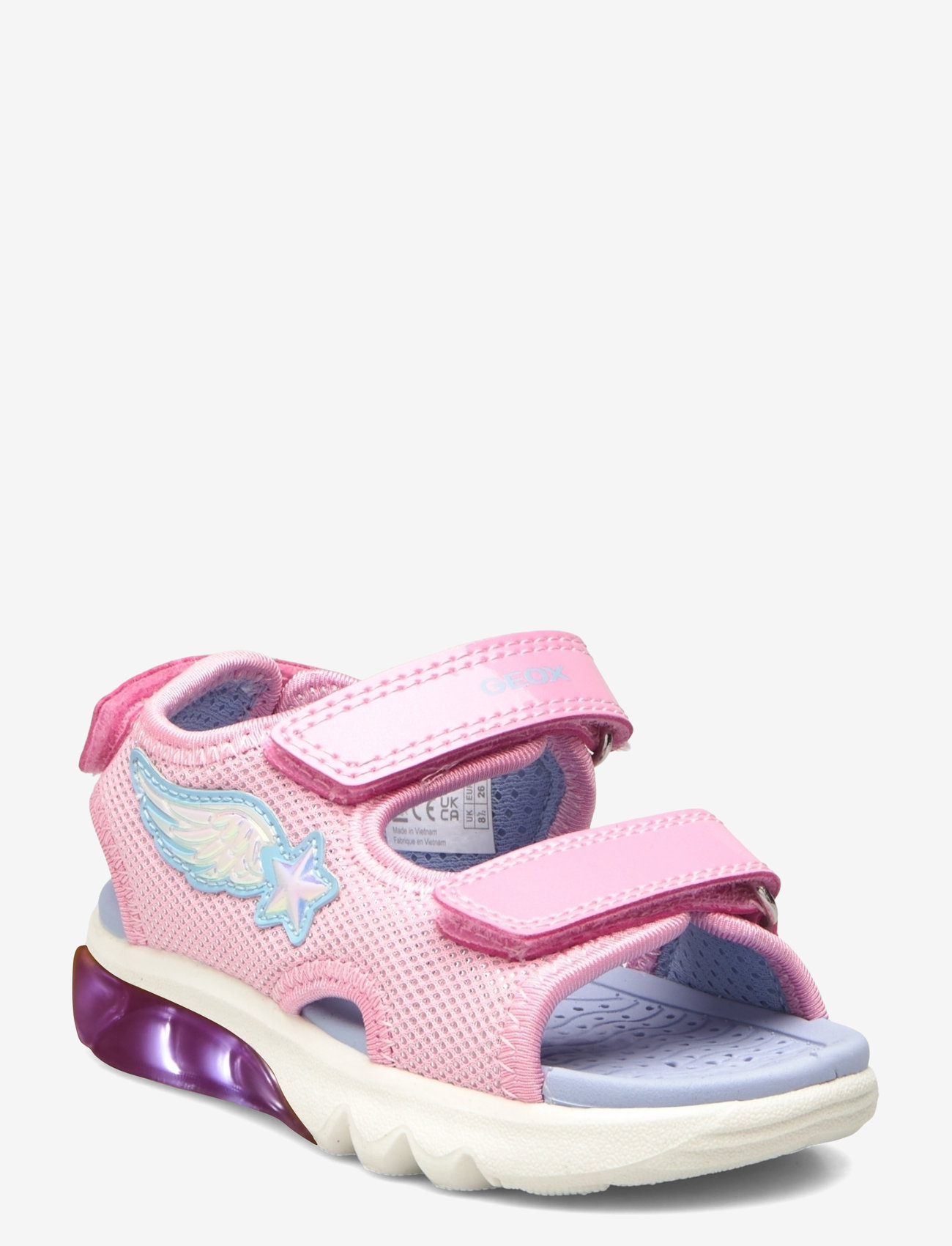 GEOX - J SANDAL CIBERDRON G - sandały - pink/lt sky - 0