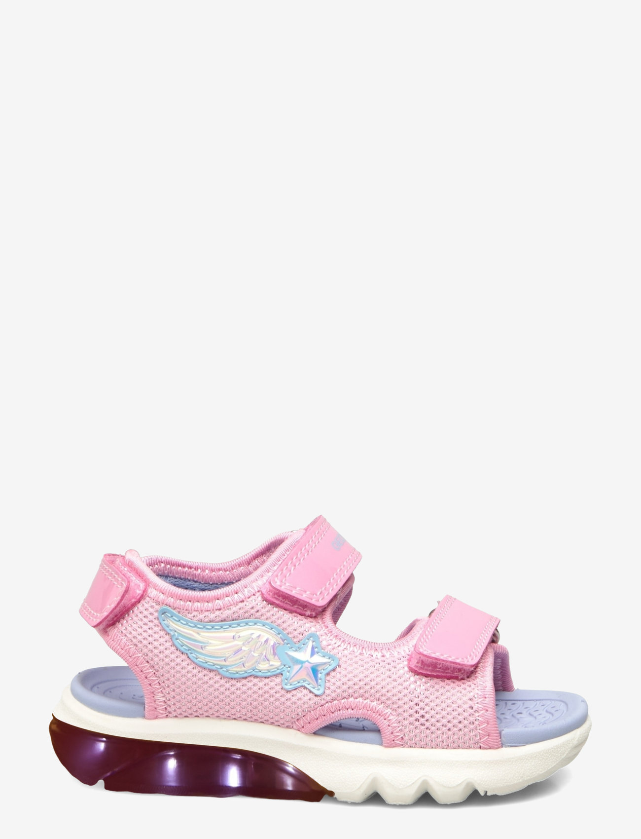 GEOX - J SANDAL CIBERDRON G - sandały - pink/lt sky - 1