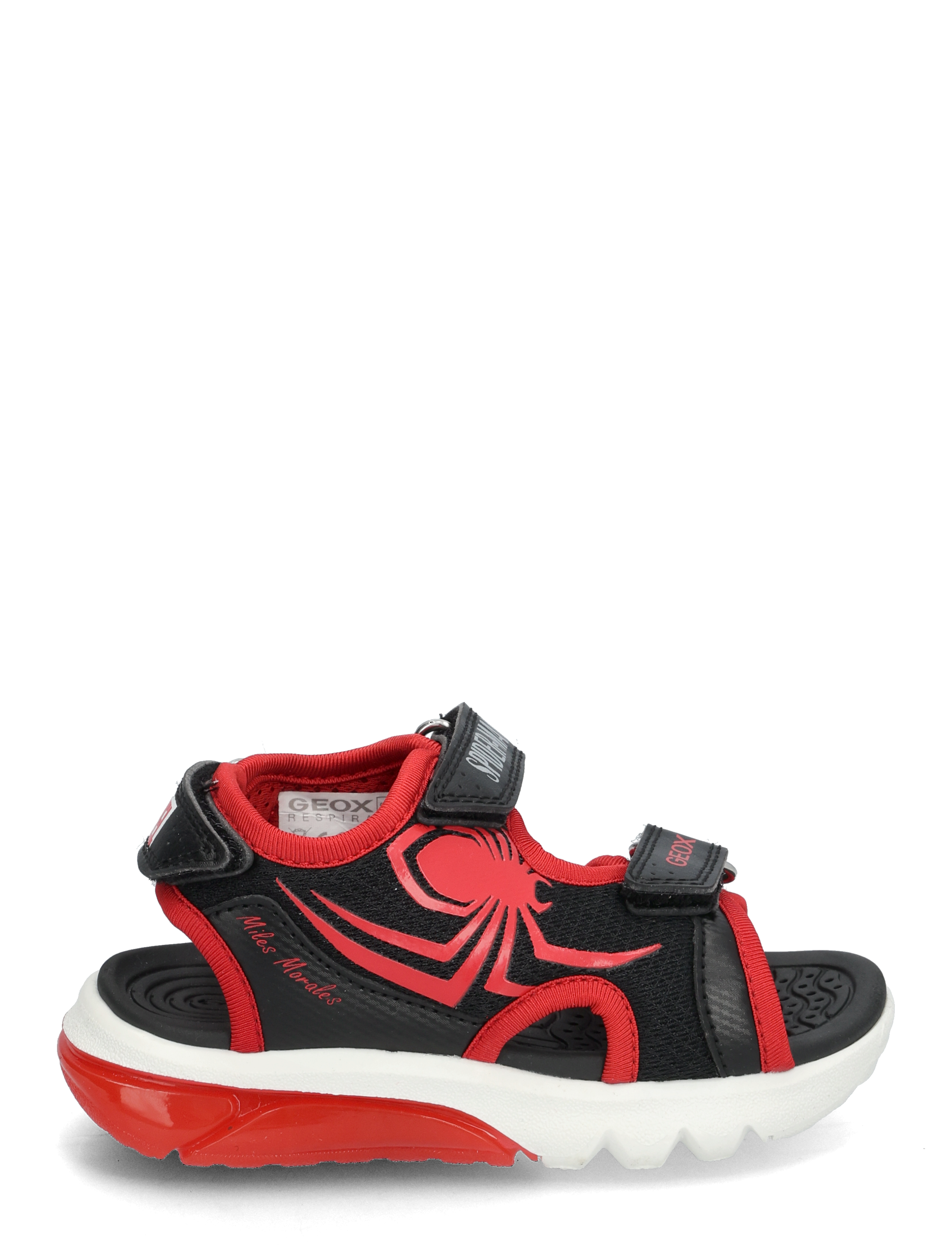 GEOX - J SANDAL CIBERDRON B - sommerschnäppchen - black red - 1