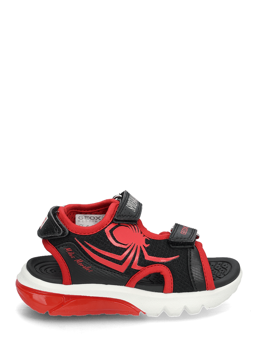 GEOX - J SANDAL CIBERDRON B - sandalen - black red - 1
