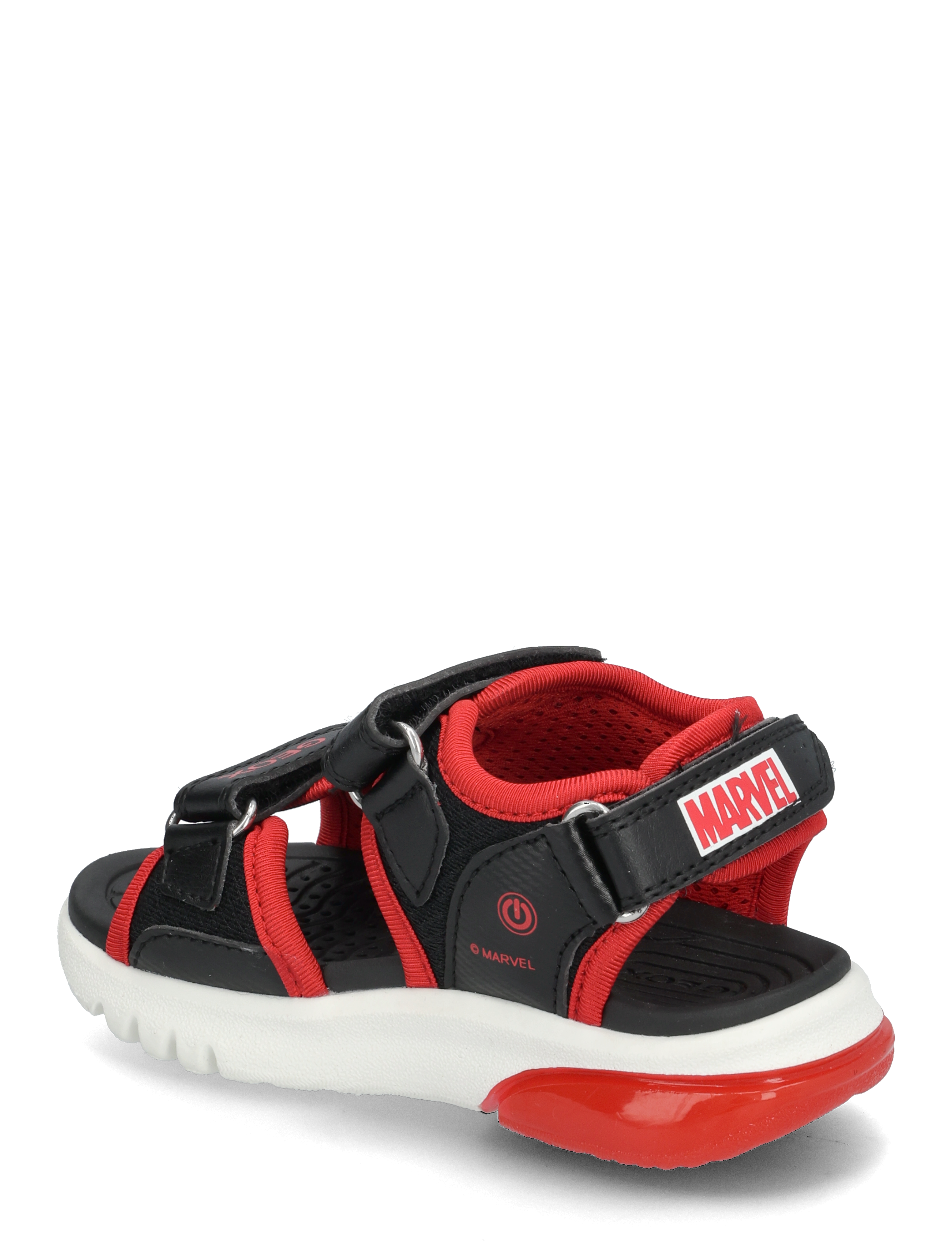 GEOX - J SANDAL CIBERDRON B - sommerschnäppchen - black red - 2