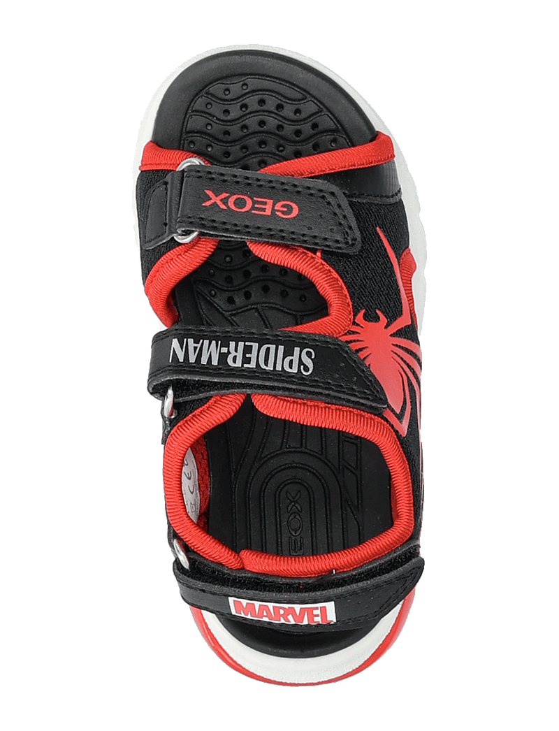 GEOX - J SANDAL CIBERDRON B - sandały - black red - 3
