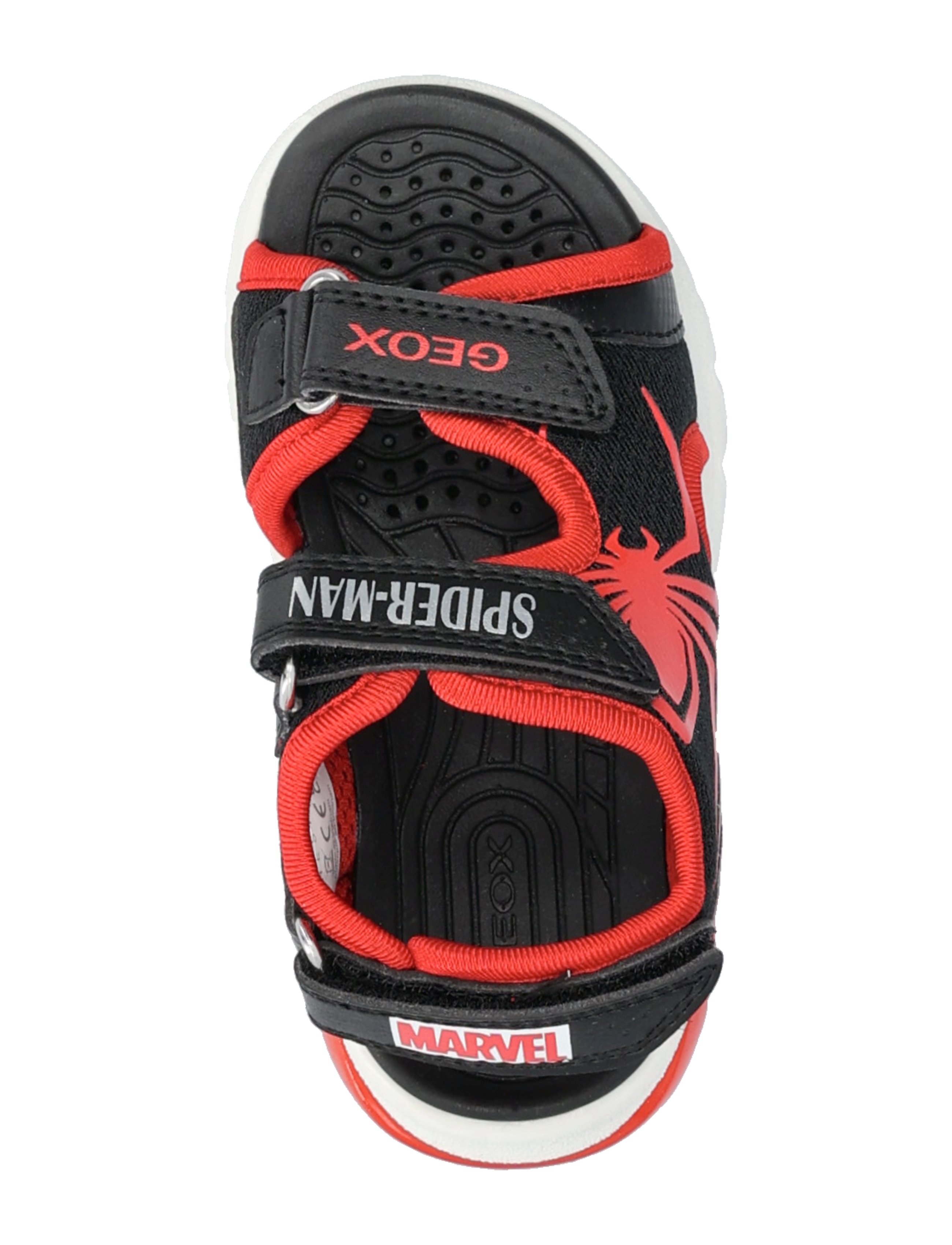 GEOX - J SANDAL CIBERDRON B - sommerschnäppchen - black red - 3