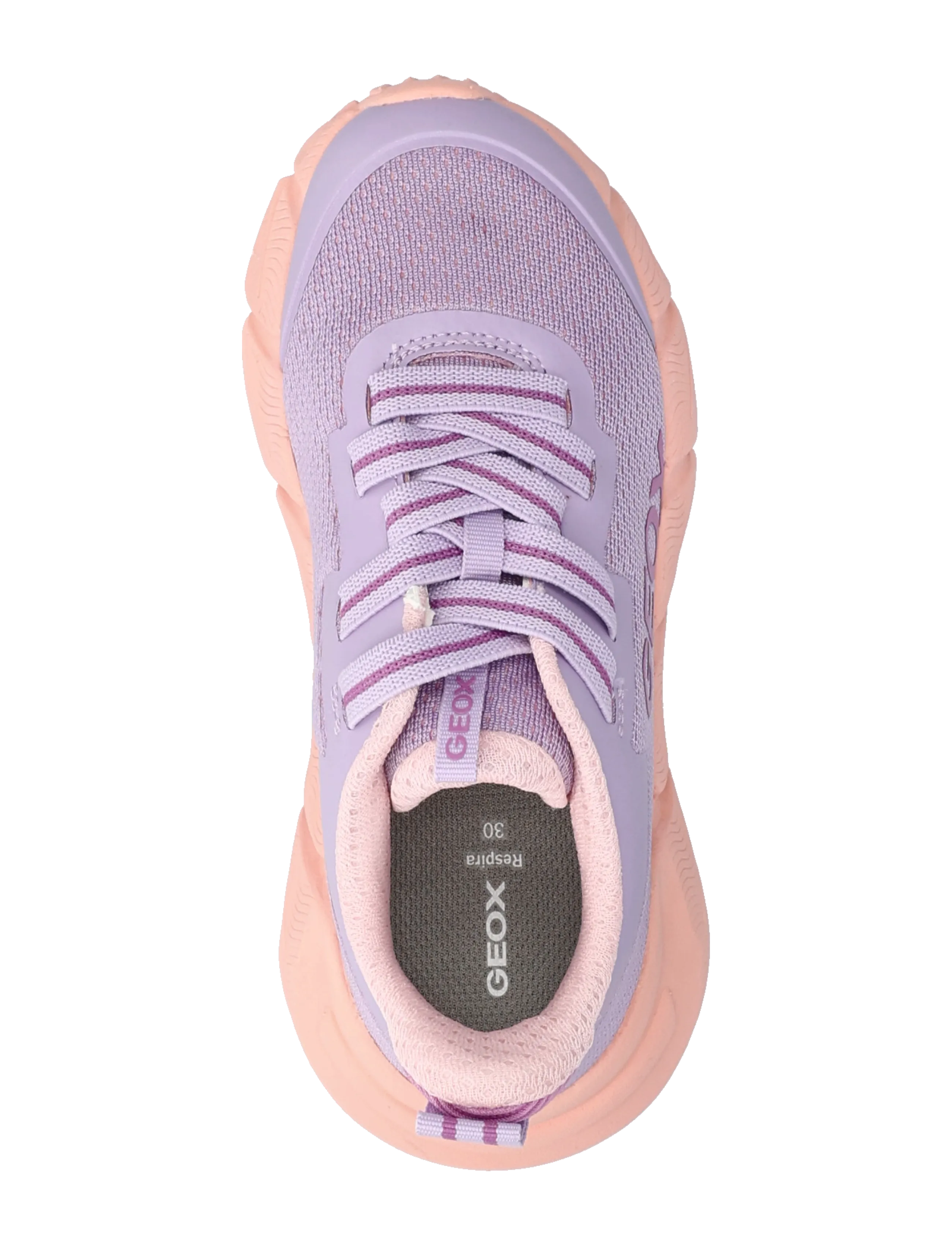 GEOX - J FLEXYPER FAST GIRL - niedriger schnitt - lilac/lt coral - 3