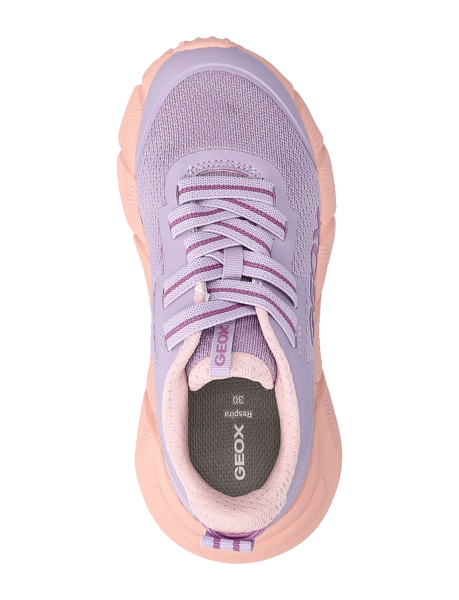 GEOX - J FLEXYPER FAST GIRL - niedriger schnitt - lilac/lt coral - 3