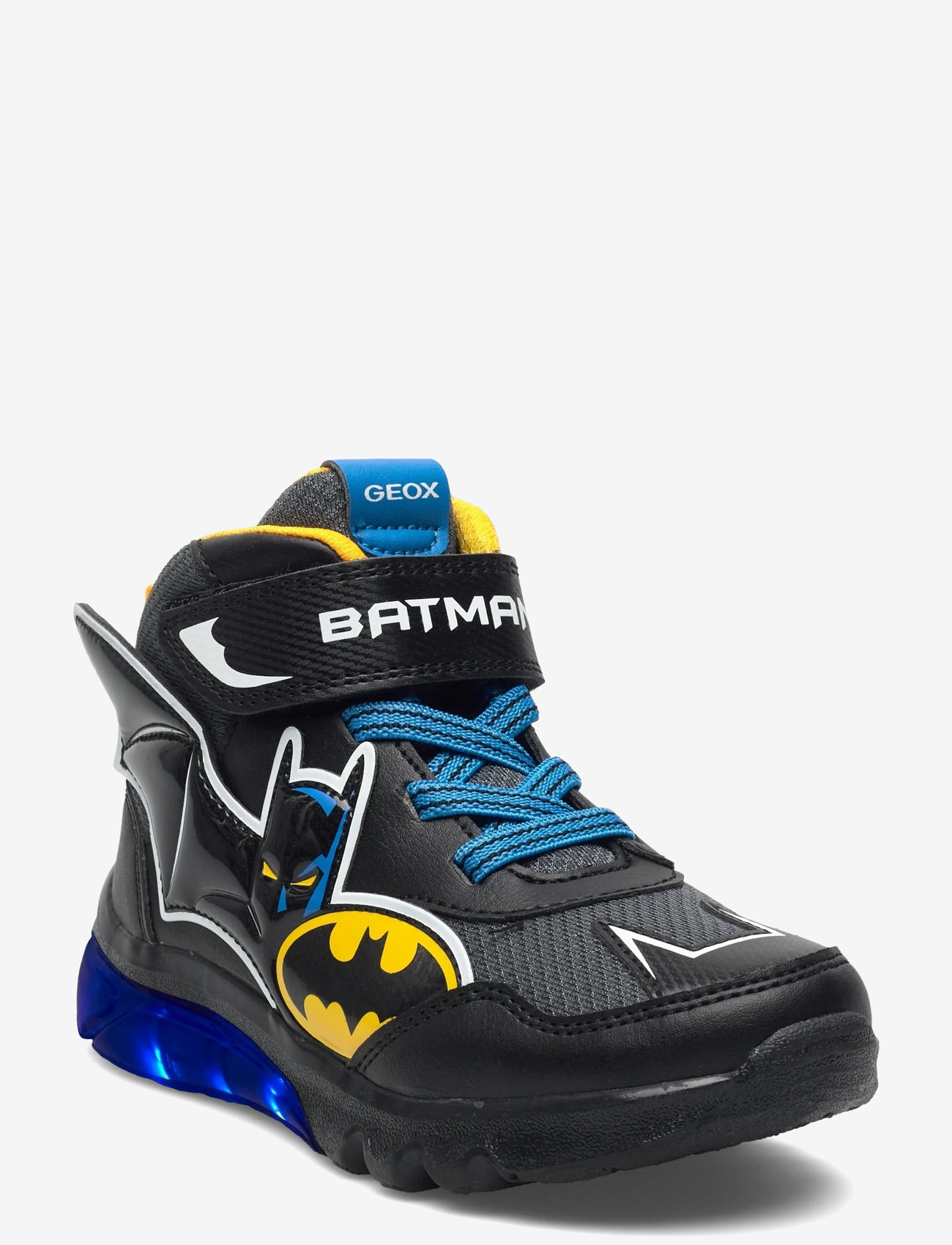 GEOX - J CIBERDRON BOY E - sneakers med lys - blk yellow - 0