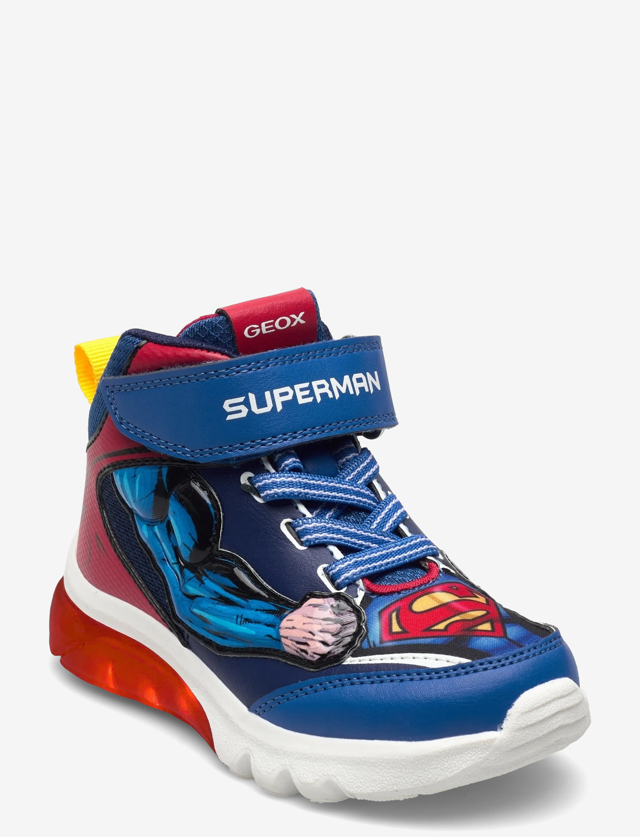 GEOX - J CIBERDRON BOY F - sneakers med lys - blue/red - 0