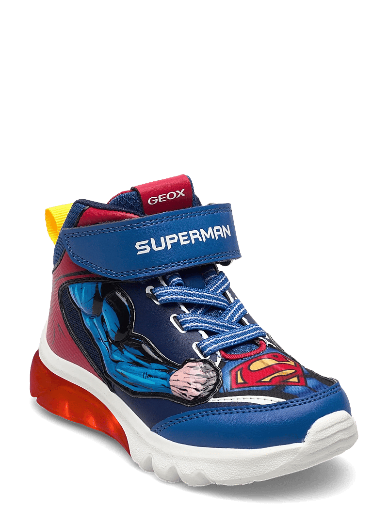 GEOX - J CIBERDRON BOY F - sneakers met knipperlichtjes - blue/red - 0