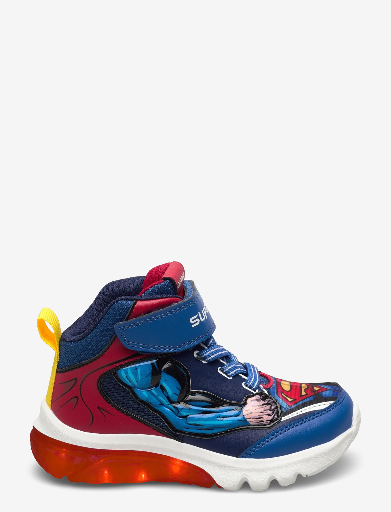 GEOX - J CIBERDRON BOY F - sneakers med lys - blue/red - 1