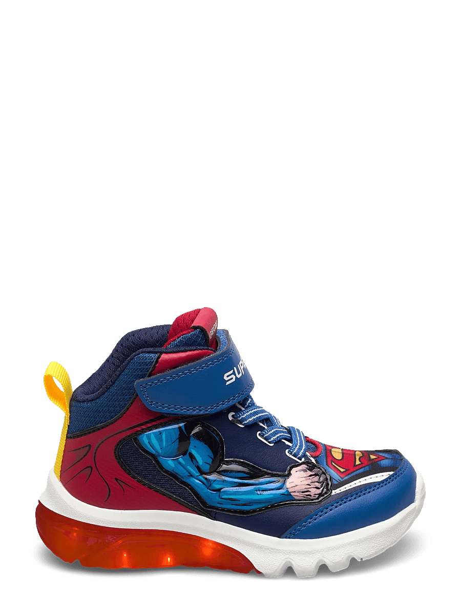 GEOX - J CIBERDRON BOY F - sneakers met knipperlichtjes - blue/red - 1