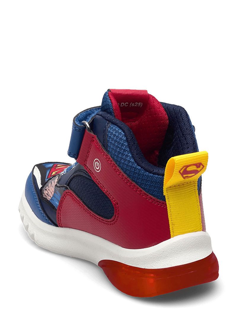 GEOX - J CIBERDRON BOY F - sneakers met knipperlichtjes - blue/red - 2