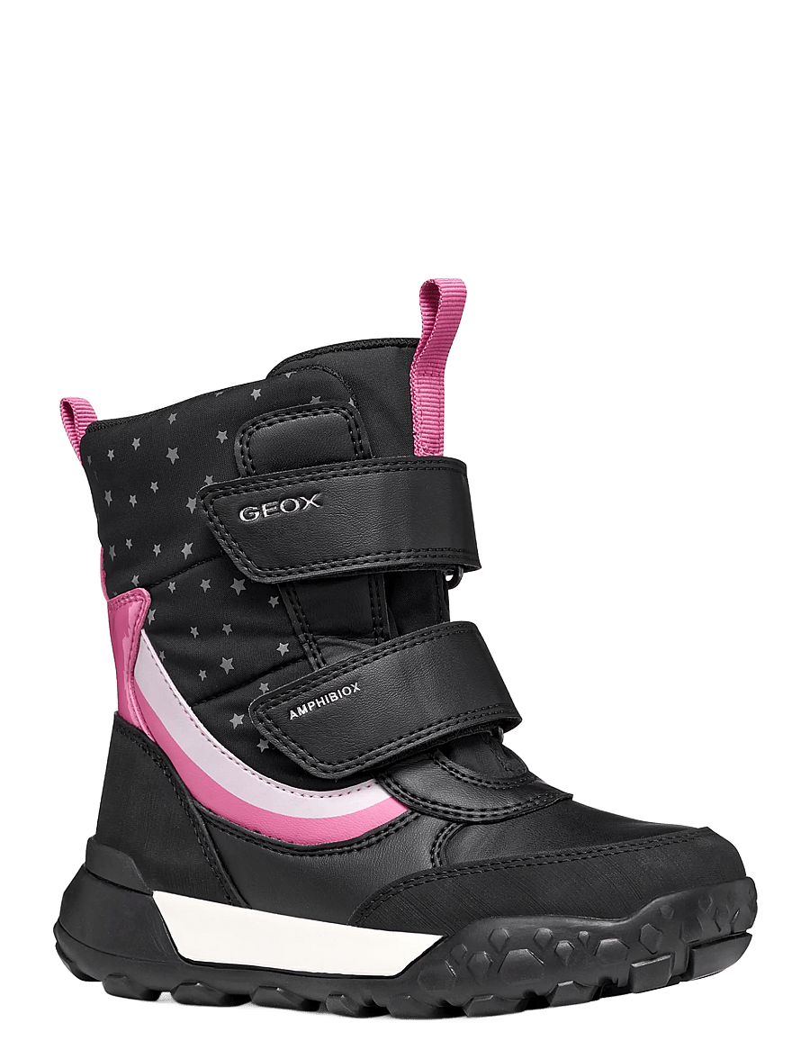 GEOX - J TREKKYUP GIRL B AB - black/fuchsia - 0