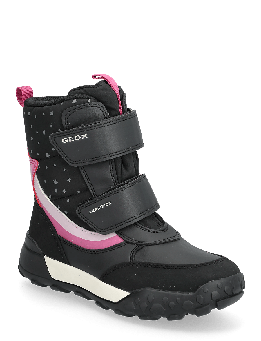 GEOX - J TREKKYUP GIRL B AB - winterstiefel - black/pink - 0