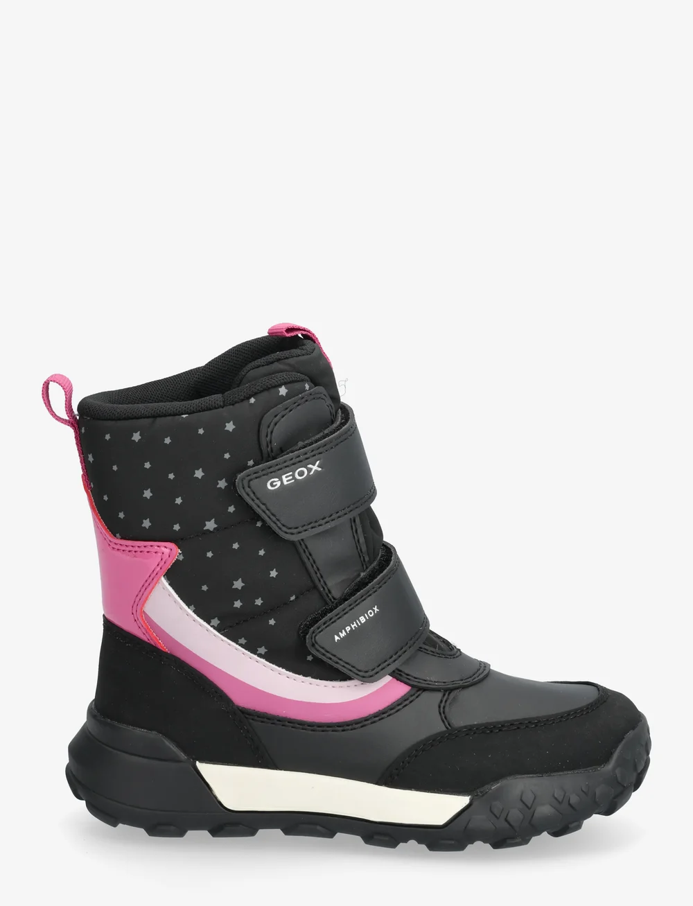 GEOX - J TREKKYUP GIRL B AB - vinterstøvler - black/pink - 1