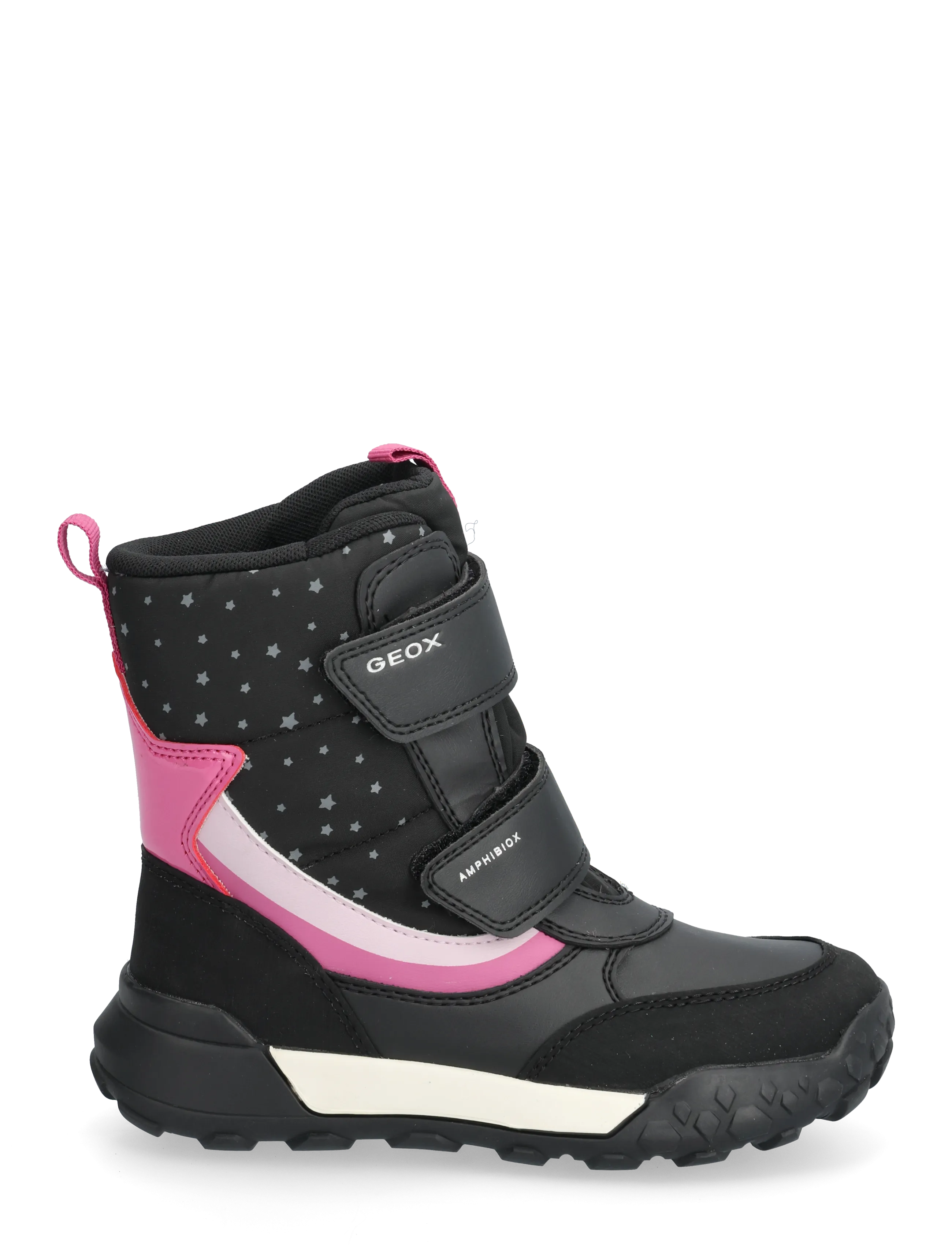 GEOX - J TREKKYUP GIRL B AB - winterstiefel - black/pink - 1
