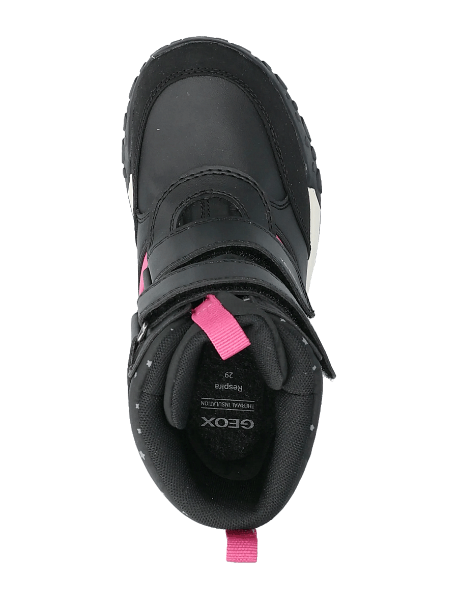 GEOX - J TREKKYUP GIRL B AB - winterstiefel - black/pink - 3