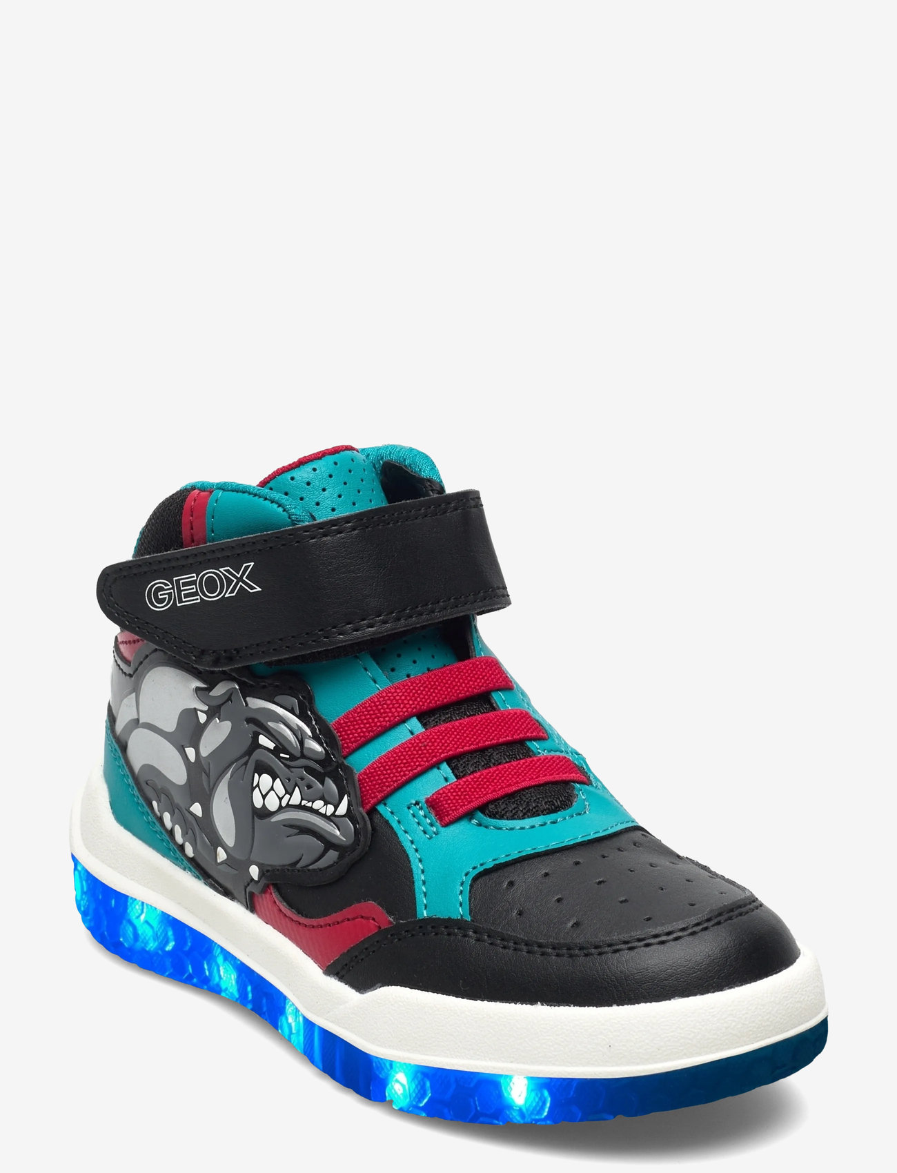 GEOX - J BUZZERLIGHT BOY A - høje sneakers - blk lt blu - 0