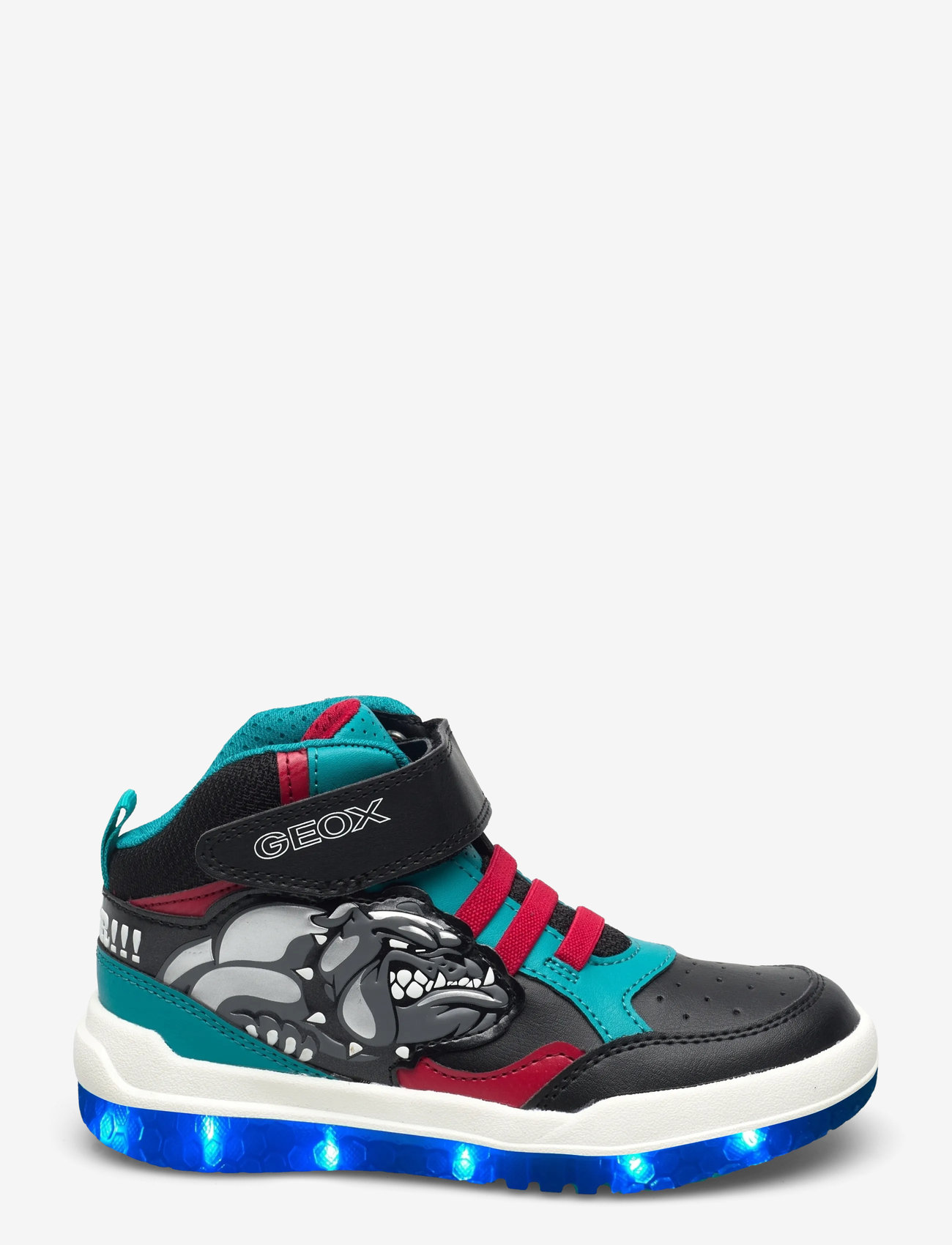 GEOX - J BUZZERLIGHT BOY A - høje sneakers - blk lt blu - 1