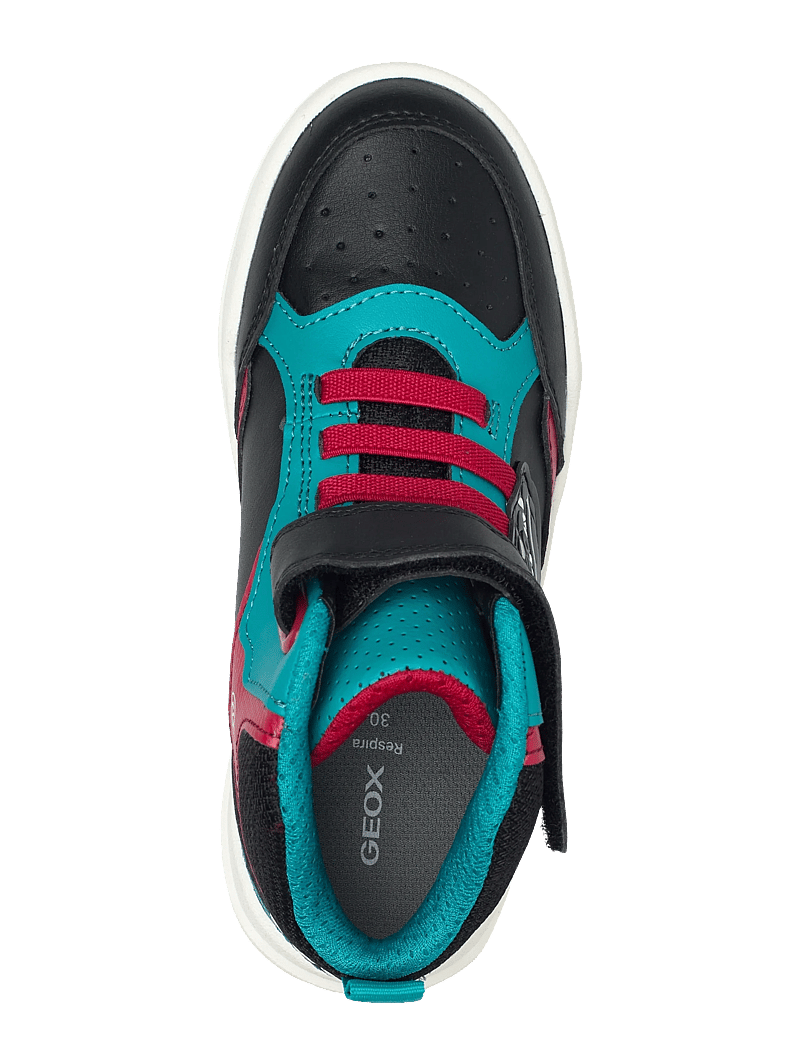 GEOX - J BUZZERLIGHT BOY A - sneakers med lys - blk lt blu - 3