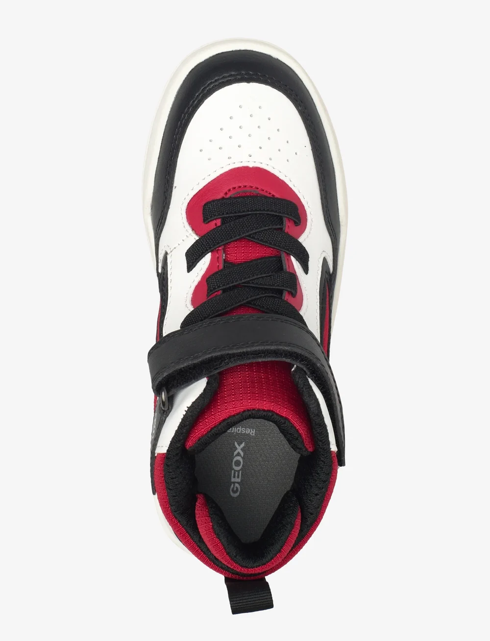 GEOX - J BUZZERLIGHT BOY C - blinkande sneakers - white red - 3