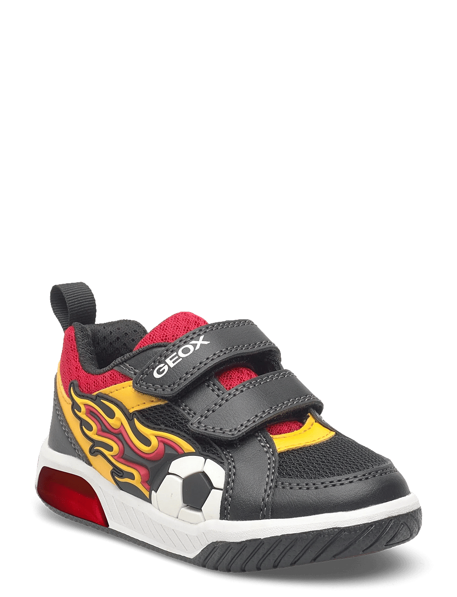 GEOX - J INEK BOY B - kõrge säärega tossud - black/yellow - 0