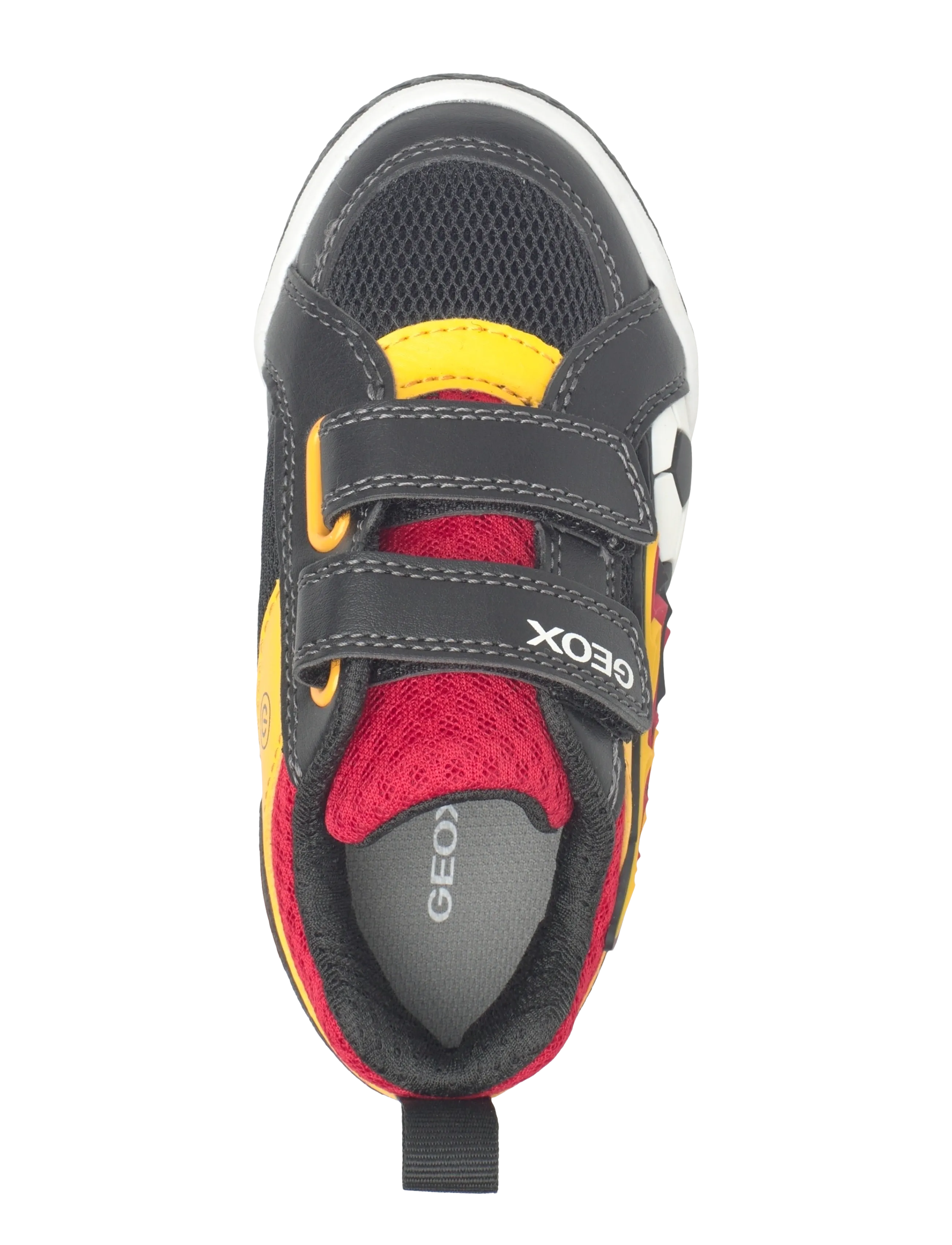GEOX - J INEK BOY B - kõrge säärega tossud - black/yellow - 3