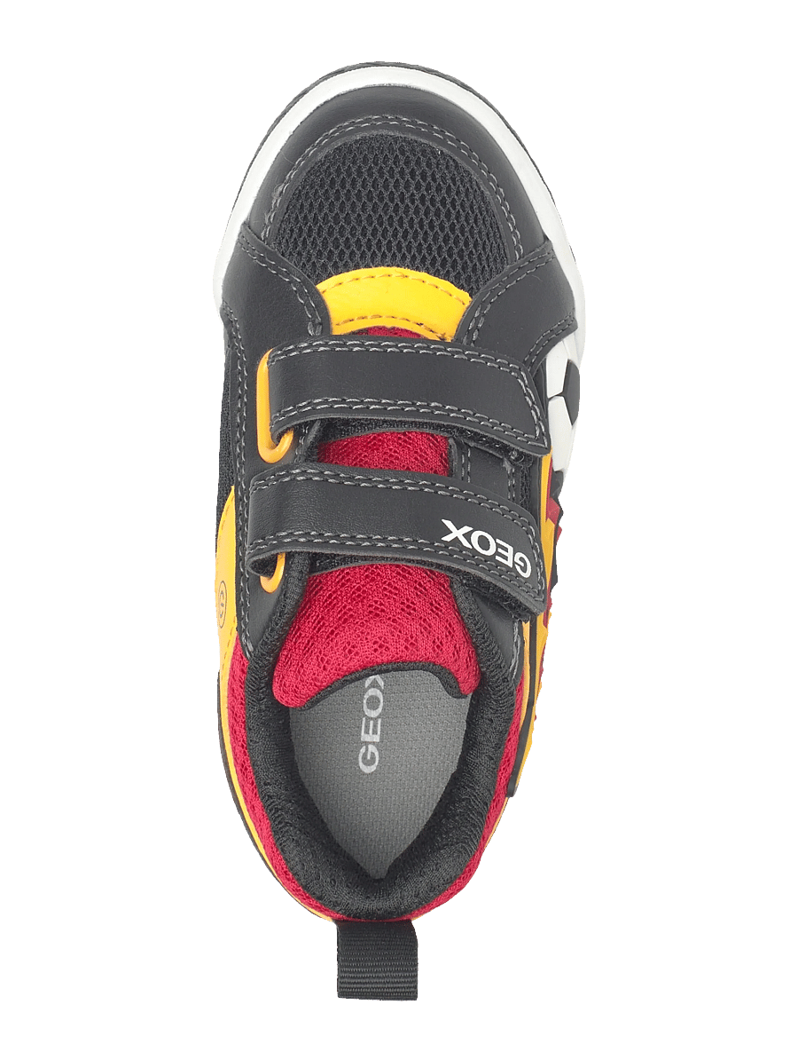 GEOX - J INEK BOY B - niedriger schnitt - black/yellow - 3