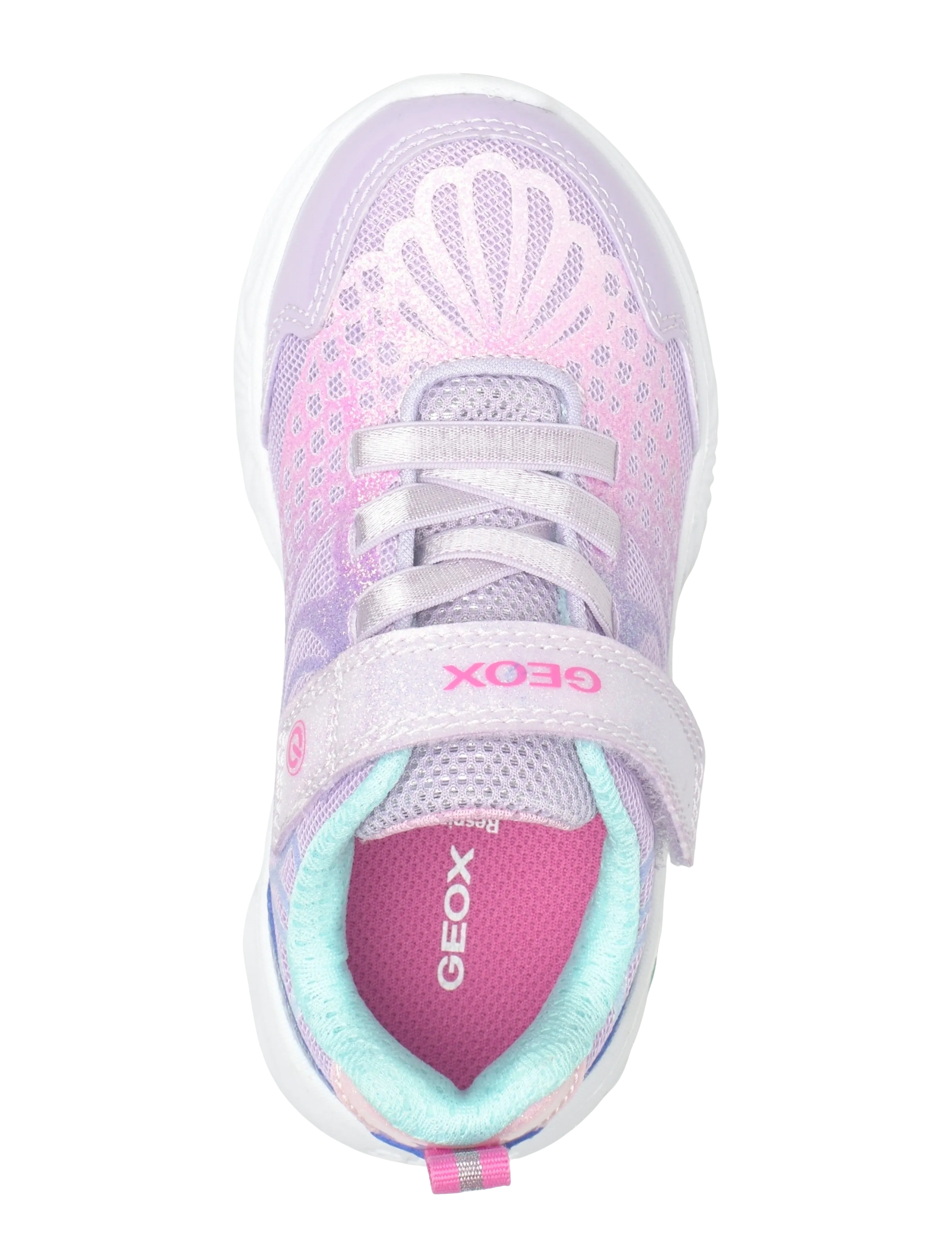 GEOX - J ASSISTER GIRL A - kõrge säärega tossud - lilac/watersea - 3