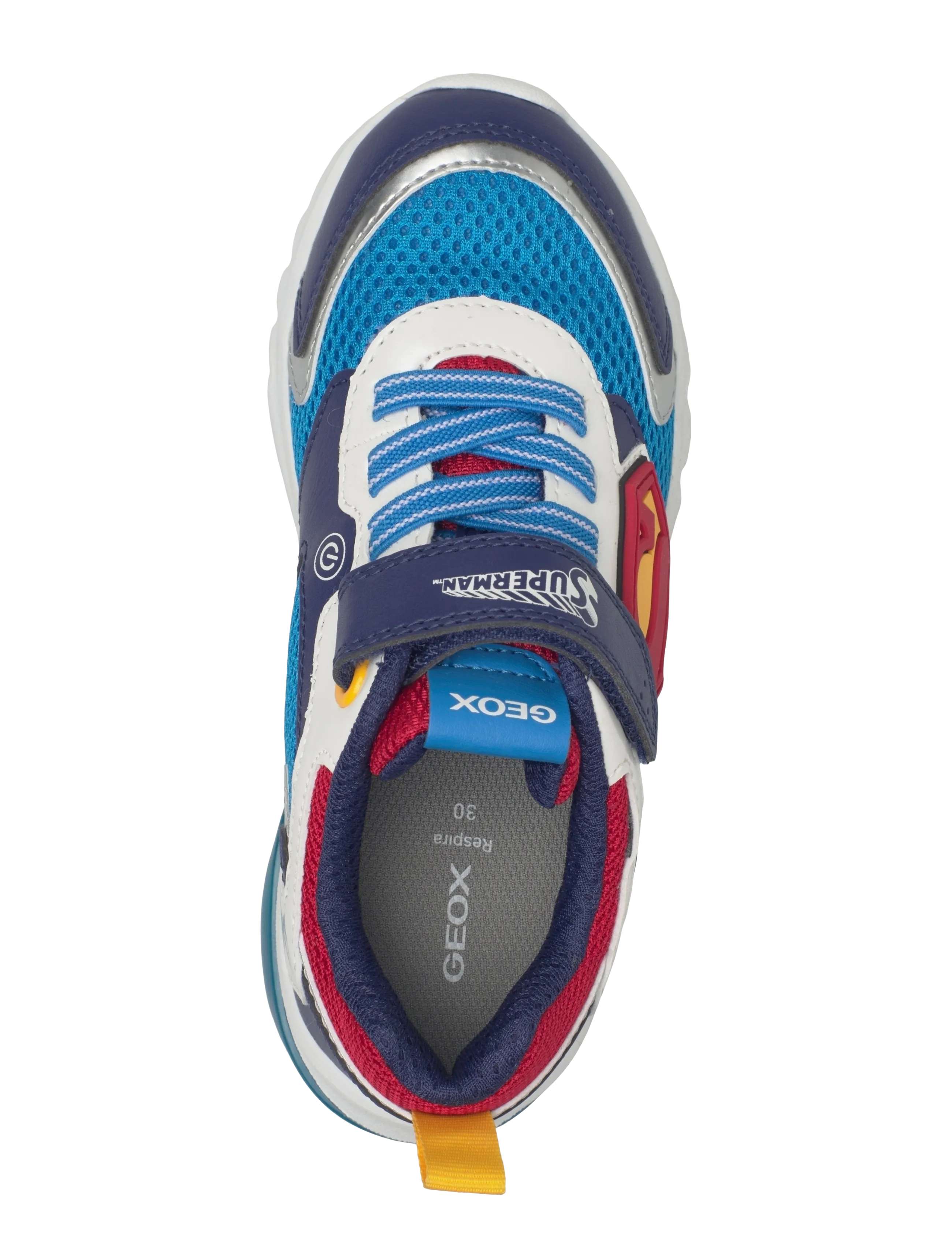 GEOX - J CIBERDRON BOY B - lágir strigaskór - blue/red - 3