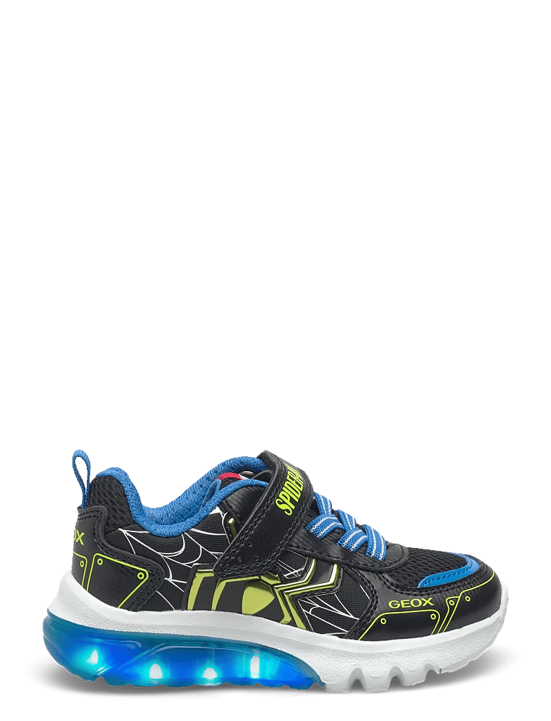 GEOX - J CIBERDRON BOY C - lave sneakers - black/lime - 1