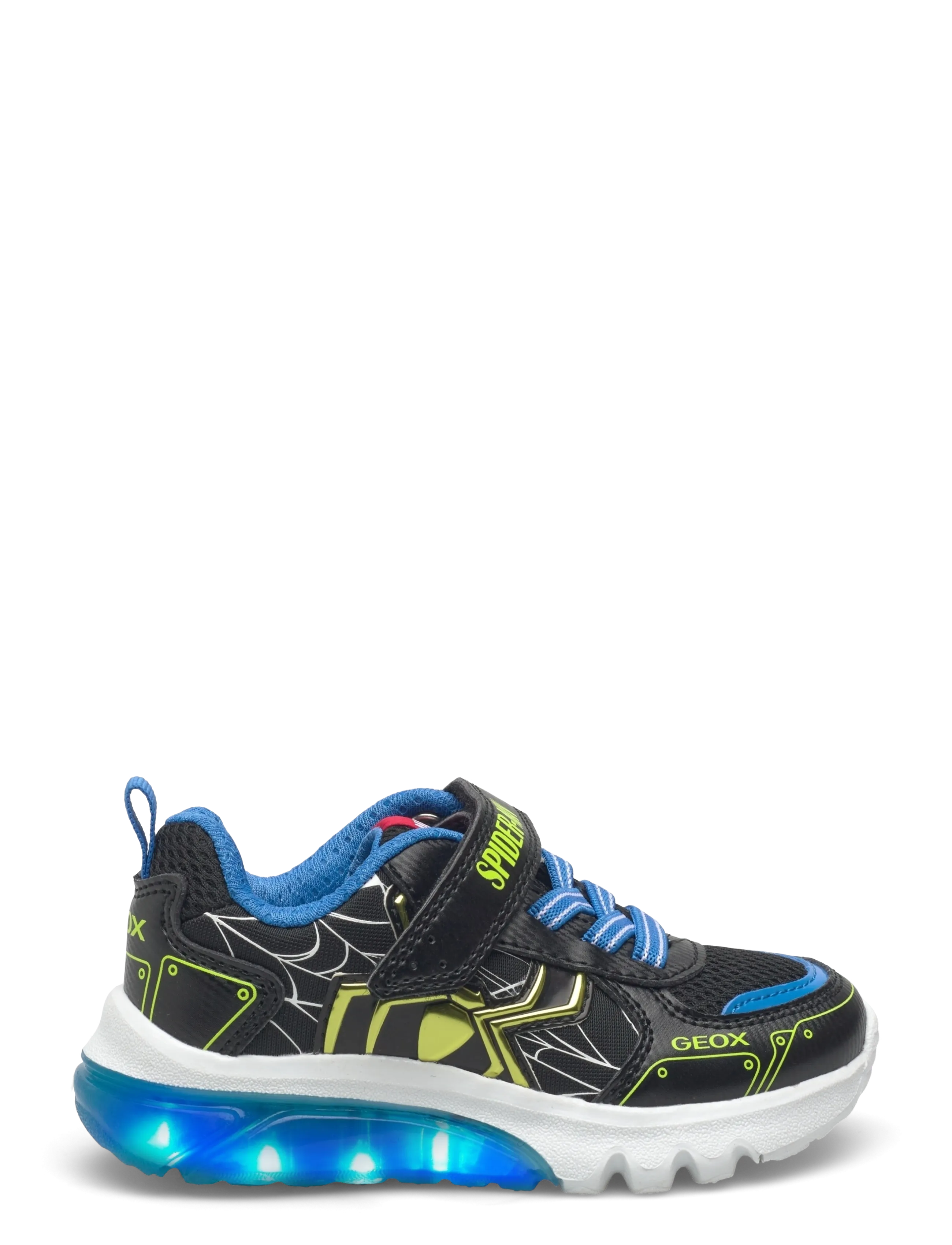 GEOX - J CIBERDRON BOY C - lave sneakers - black/lime - 1