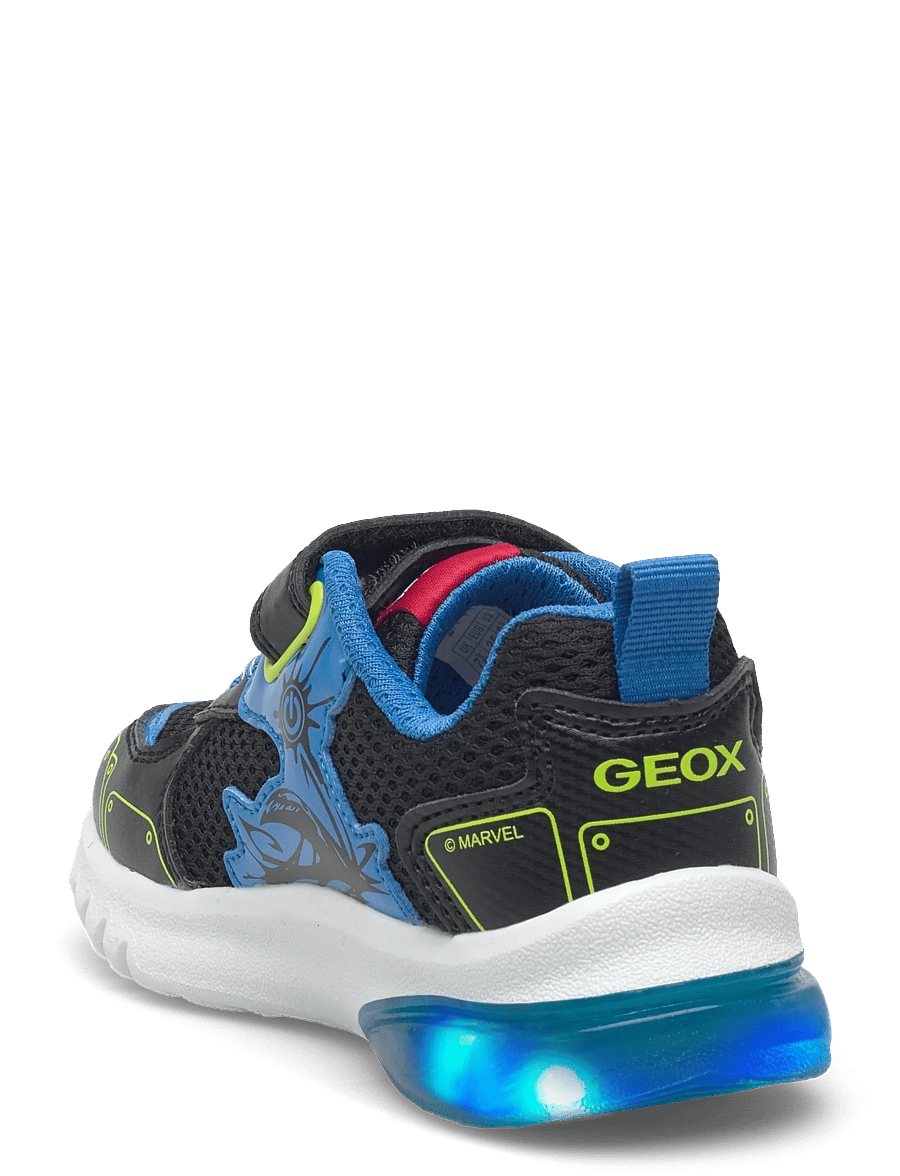 GEOX - J CIBERDRON BOY C - niedriger schnitt - black/lime - 2