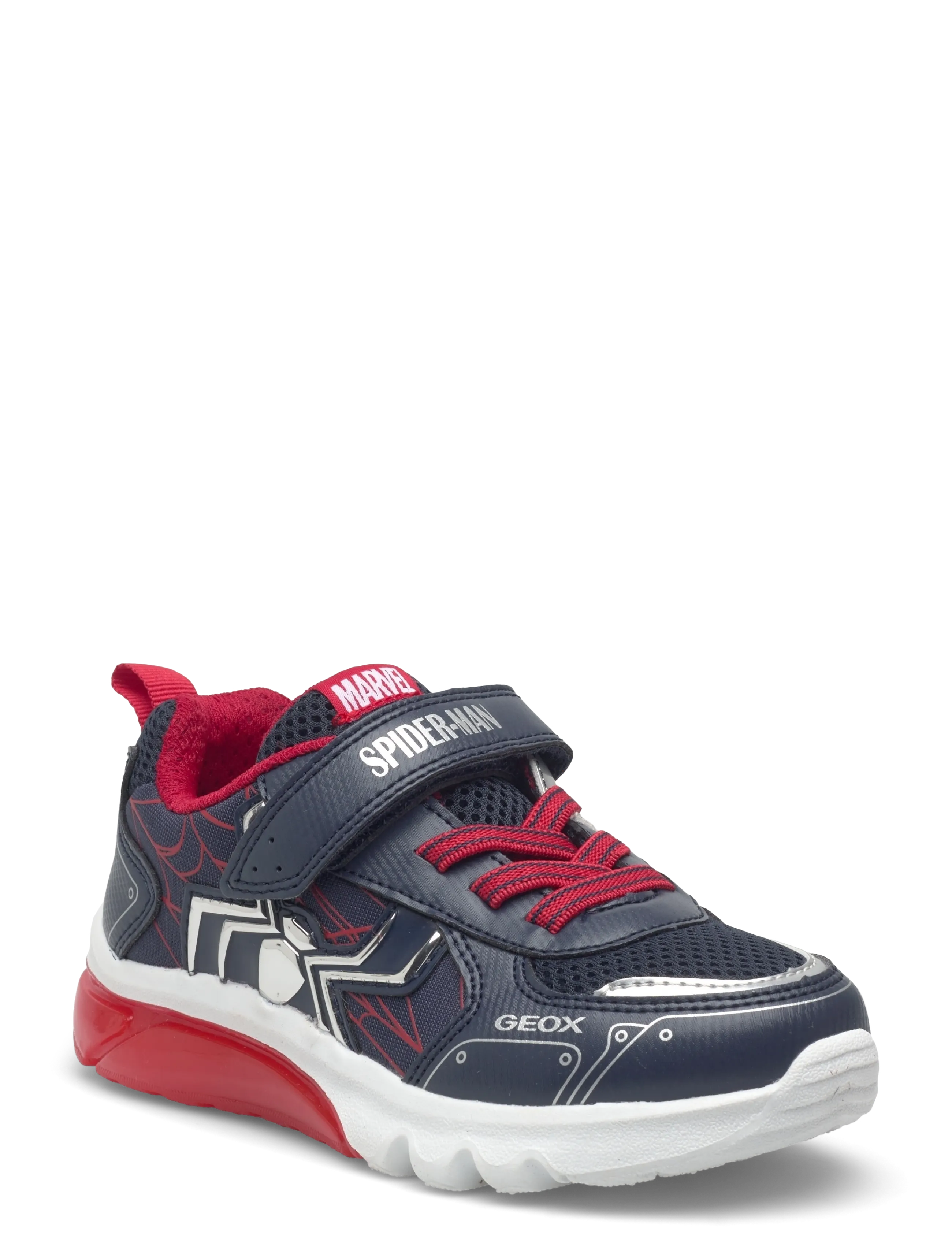 GEOX J CIBERDRON BOY C - Skor - NAVY/RED / navy