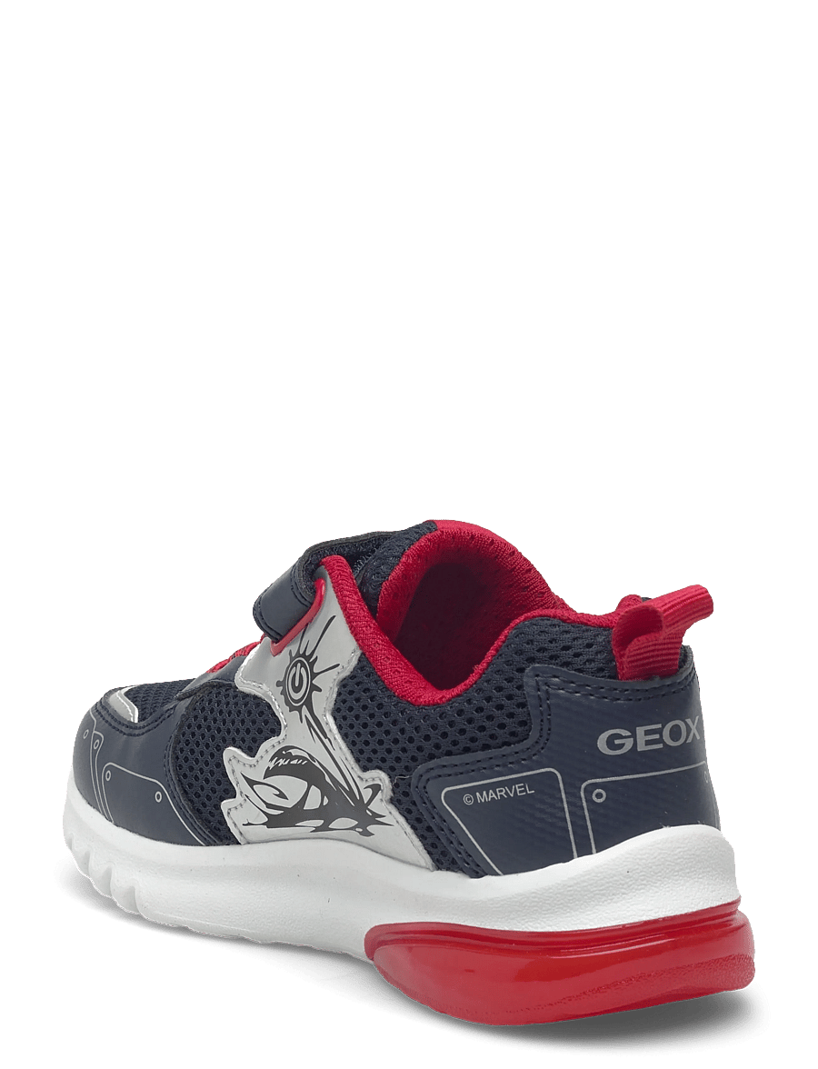 GEOX - J CIBERDRON BOY C - niedriger schnitt - navy/red - 2