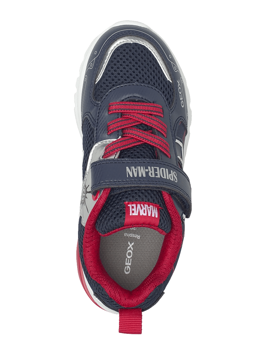 GEOX - J CIBERDRON BOY C - niedriger schnitt - navy/red - 3