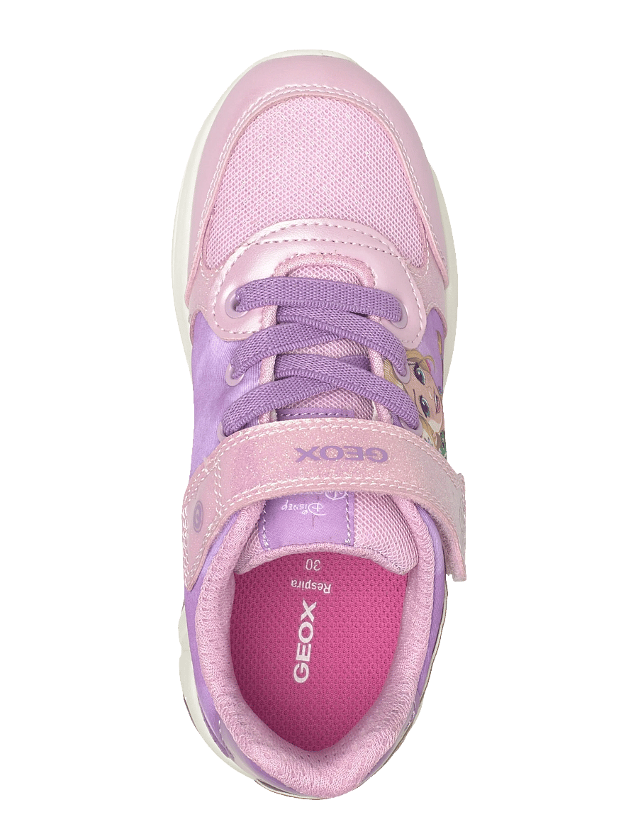 GEOX - J FADINLIGHT GIRL B - matalavartiset tennarit - pink/dk lilac - 3