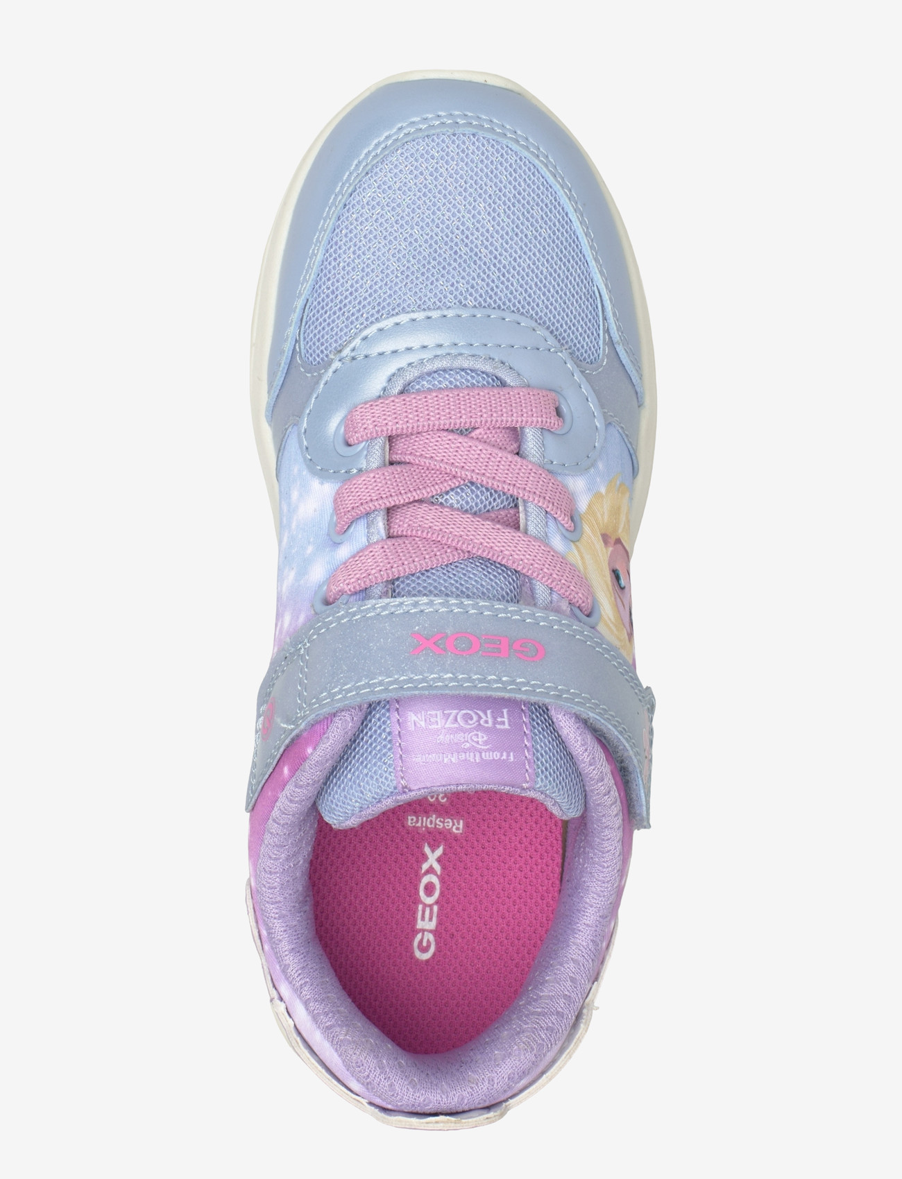 GEOX - J FADINLIGHT GIRL C - låga sneakers - lilac/sky - 3