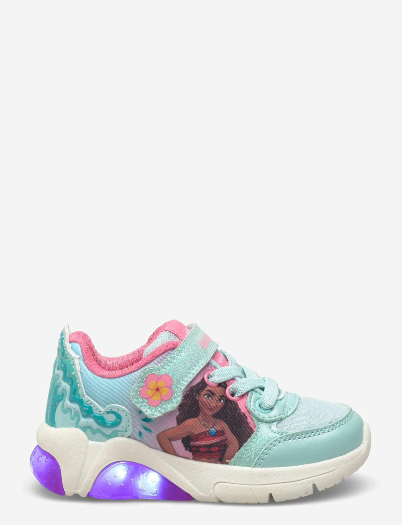 GEOX - J FADINLIGHT GIRL D - låga sneakers - watersea/coral - 1