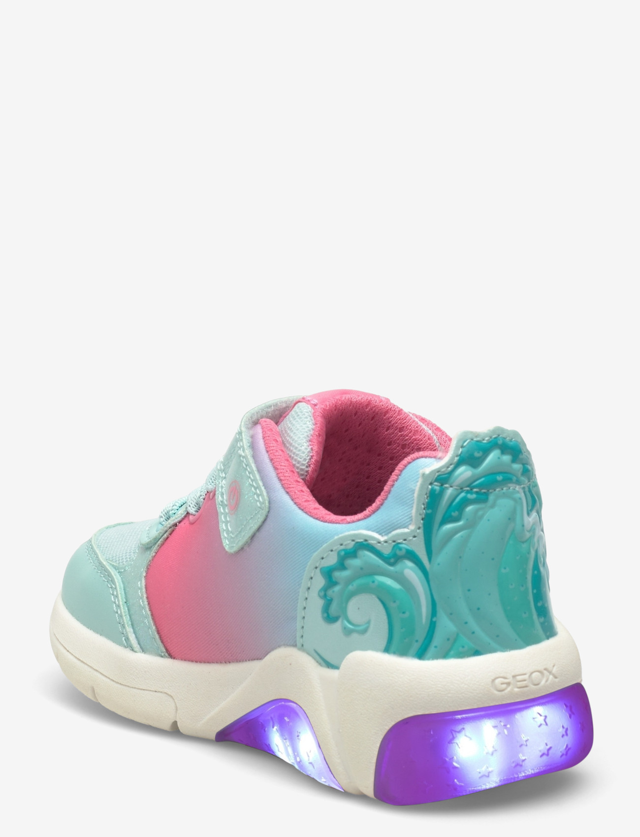 GEOX - J FADINLIGHT GIRL D - låga sneakers - watersea/coral - 2