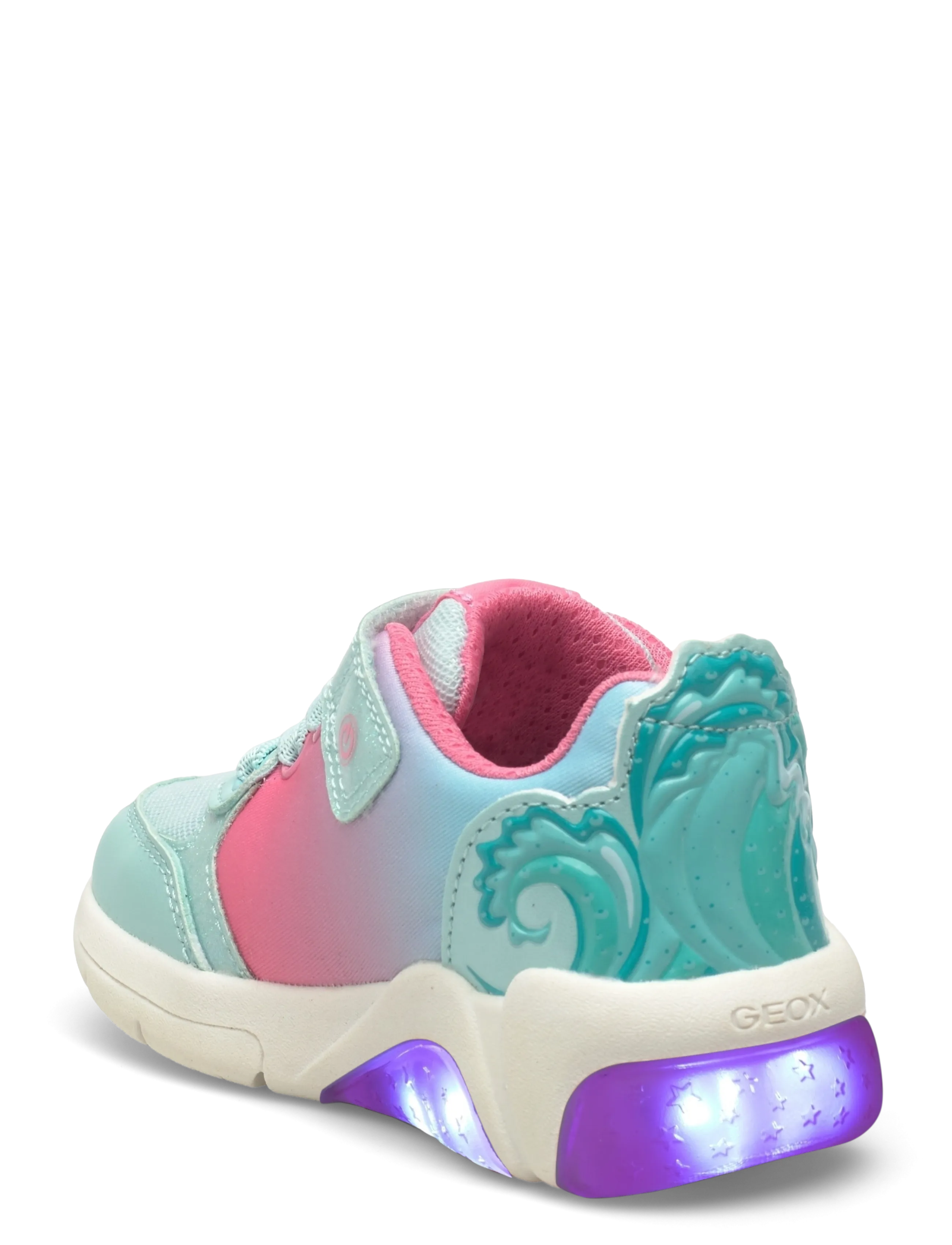 GEOX - J FADINLIGHT GIRL D - lave sneakers - watersea/coral - 2