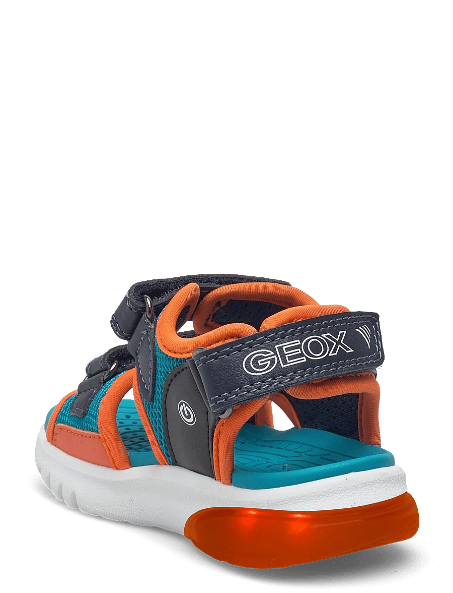 GEOX - J SANDAL CIBERDRON B - sandalen - petrol/orange - 1