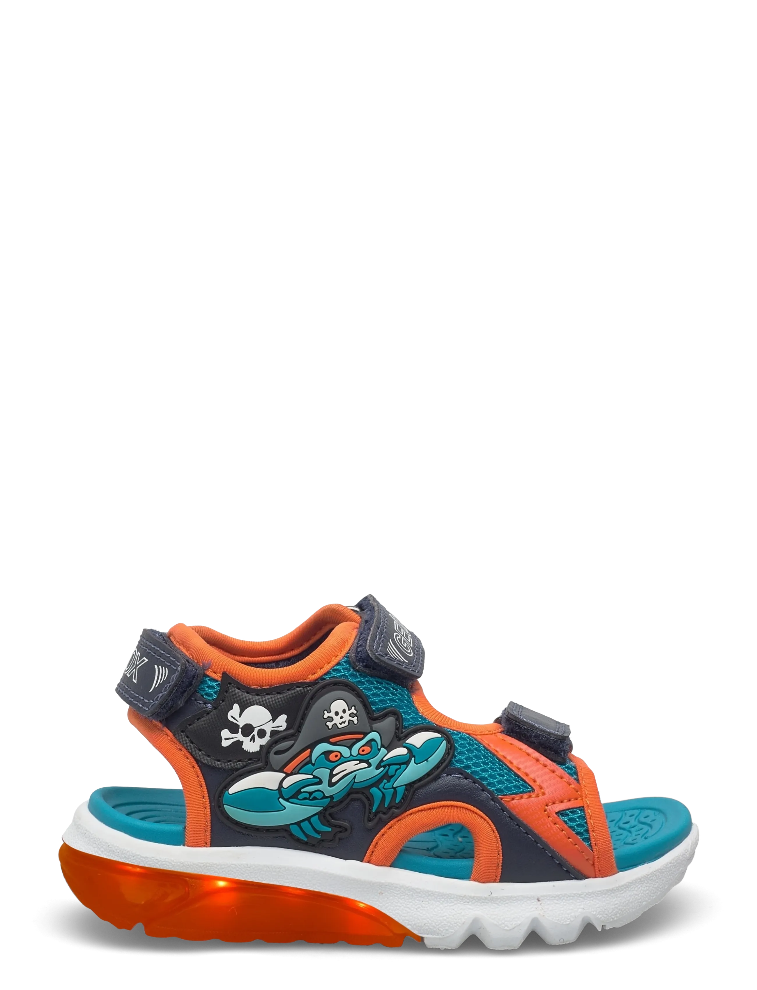 GEOX - J SANDAL CIBERDRON B - sandalen - petrol/orange - 2