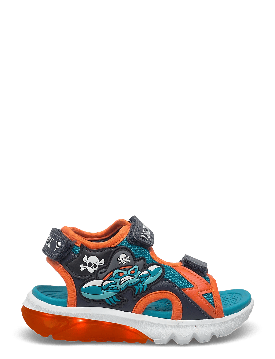 GEOX - J SANDAL CIBERDRON B - sandalen - petrol/orange - 2